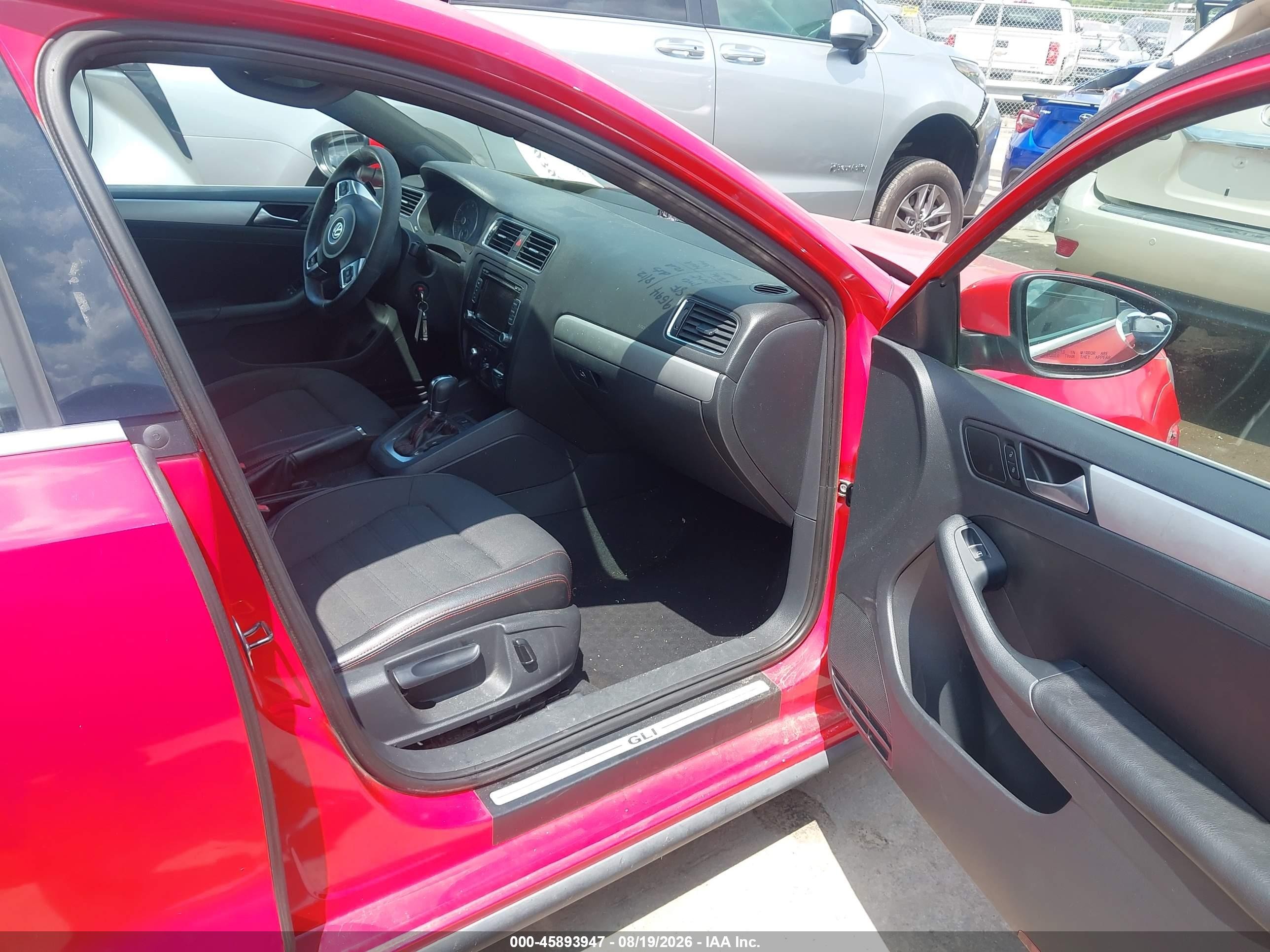 2013 Volkswagen Jetta Gli Красный vin: 3VW4T7AJ7DM306847