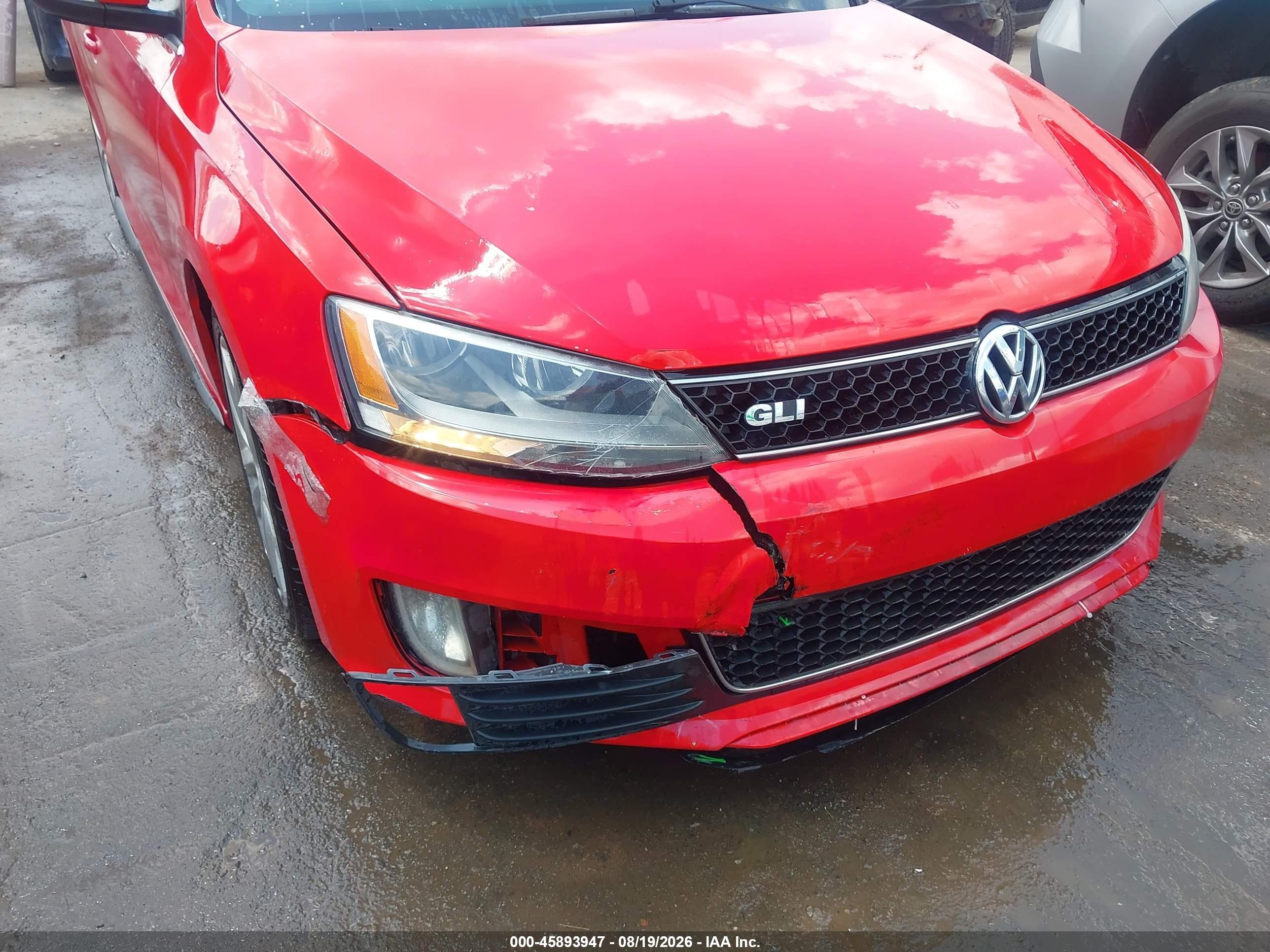 2013 Volkswagen Jetta Gli Красный vin: 3VW4T7AJ7DM306847