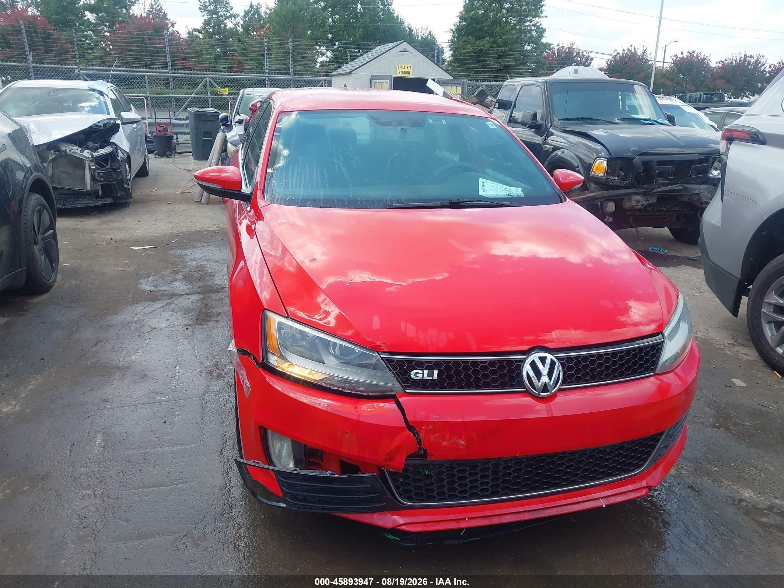 2013 Volkswagen Jetta Gli Красный vin: 3VW4T7AJ7DM306847