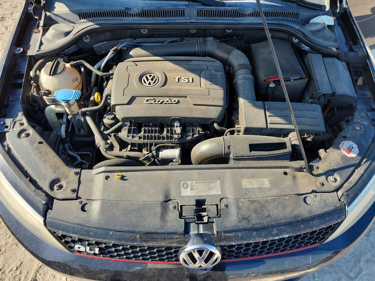 2014 Volkswagen Jetta Gli Black vin: 3VW4T7AJ7EM295463