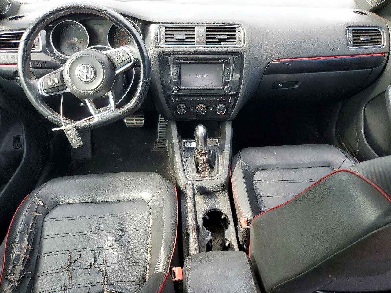 2015 Volkswagen Jetta Gli Black vin: 3VW4T7AJ7FM267132