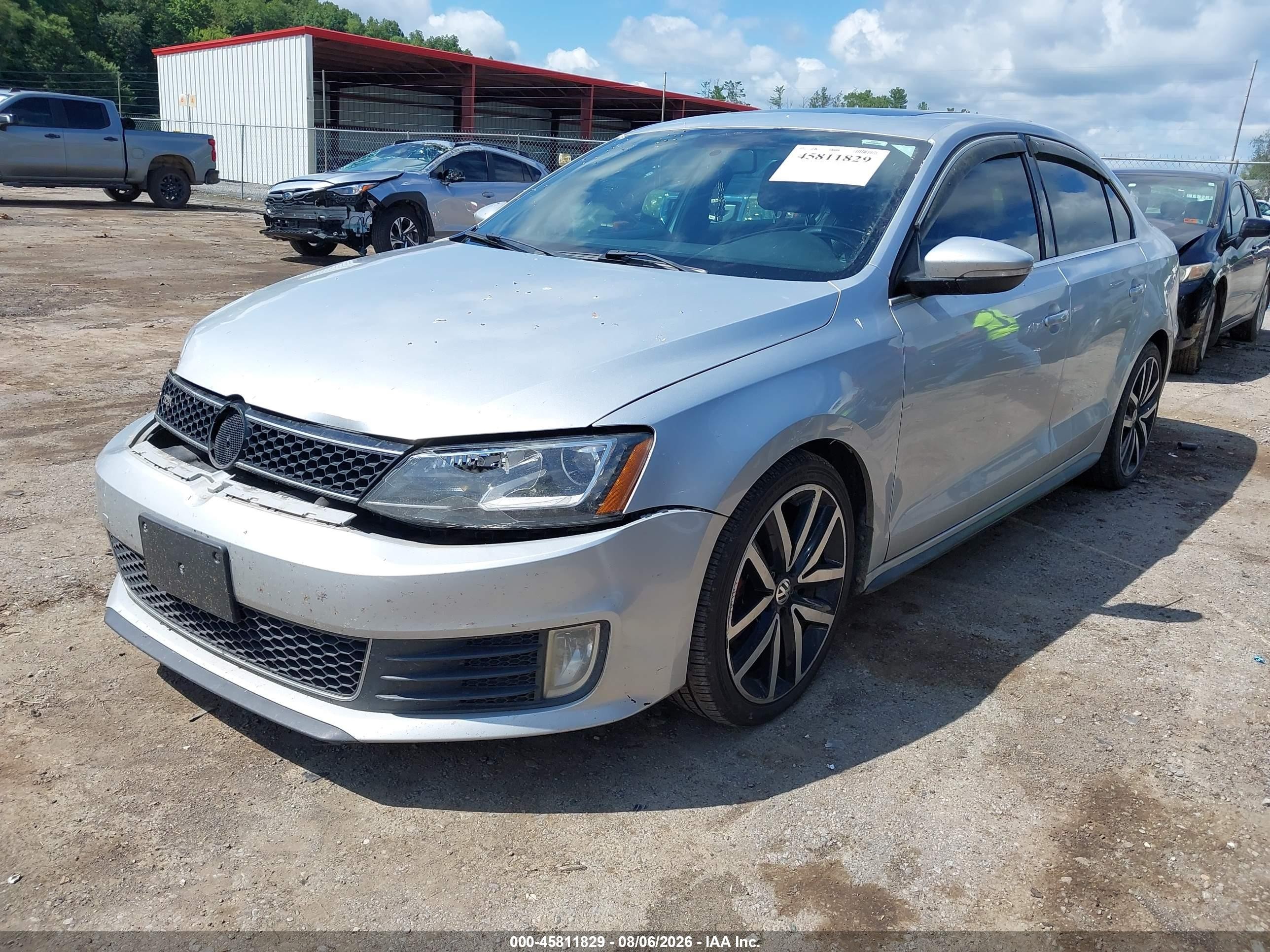 2014 Volkswagen Jetta Gli Autobahn W/nav Silver vin: 3VW4T7AJ8EM219735