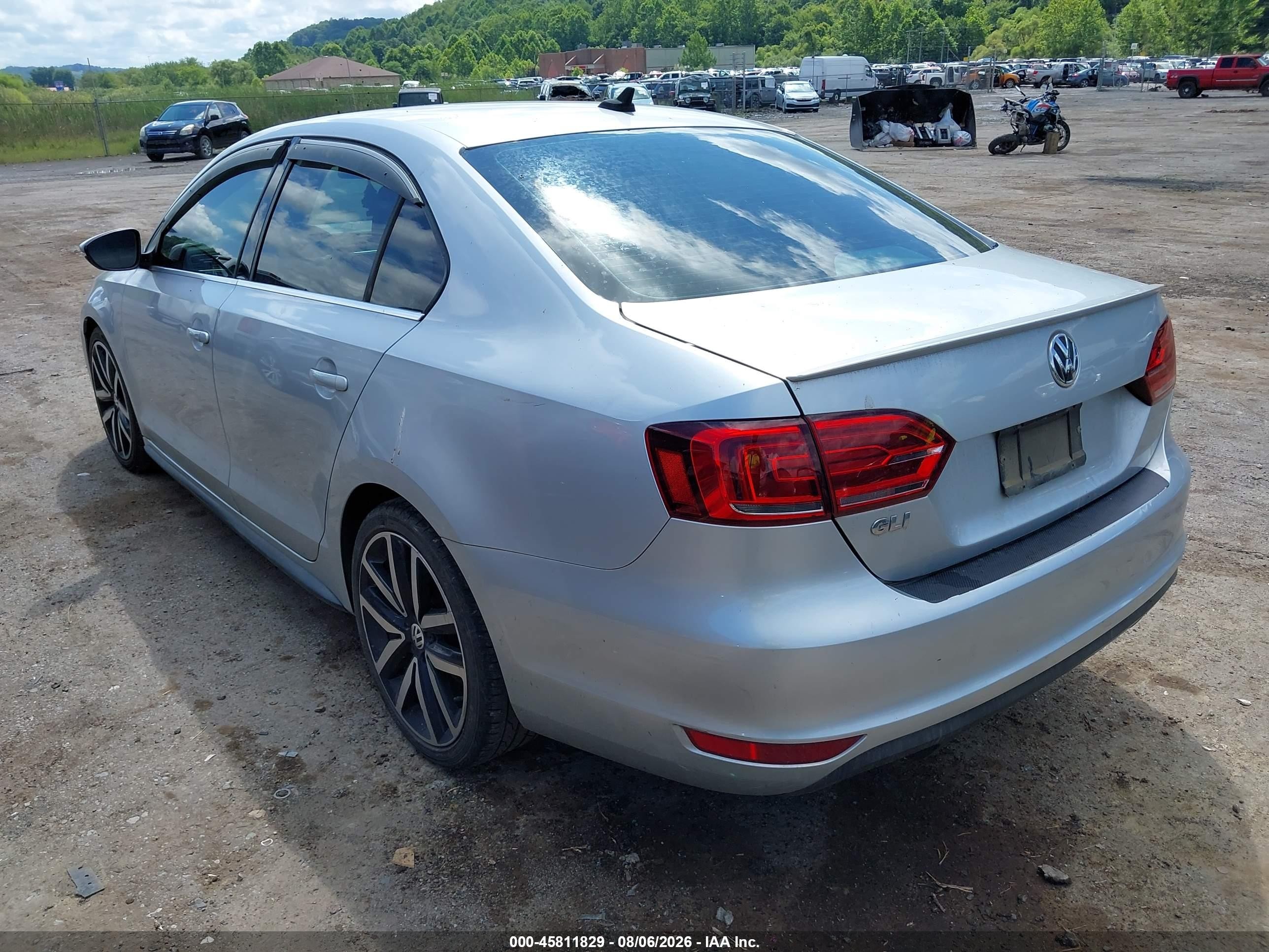 2014 Volkswagen Jetta Gli Autobahn W/nav Silver vin: 3VW4T7AJ8EM219735
