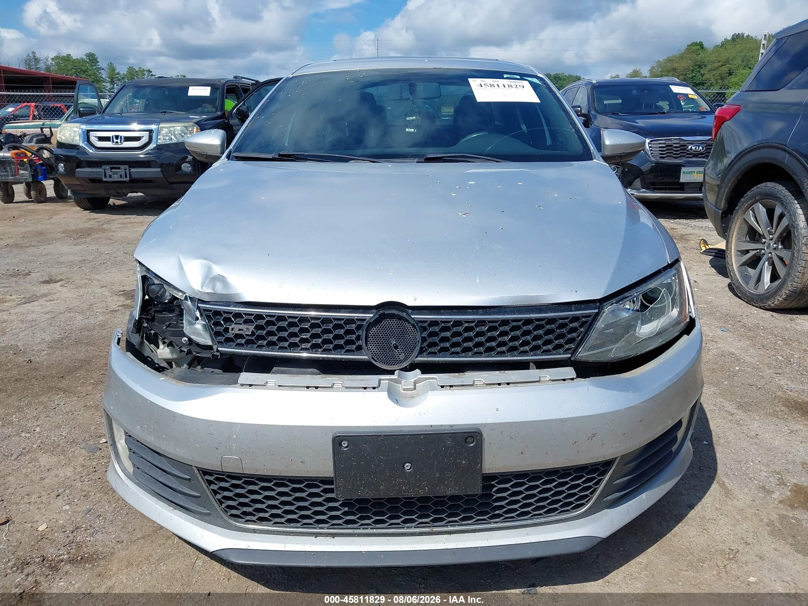 2014 Volkswagen Jetta Gli Autobahn W/nav Silver vin: 3VW4T7AJ8EM219735