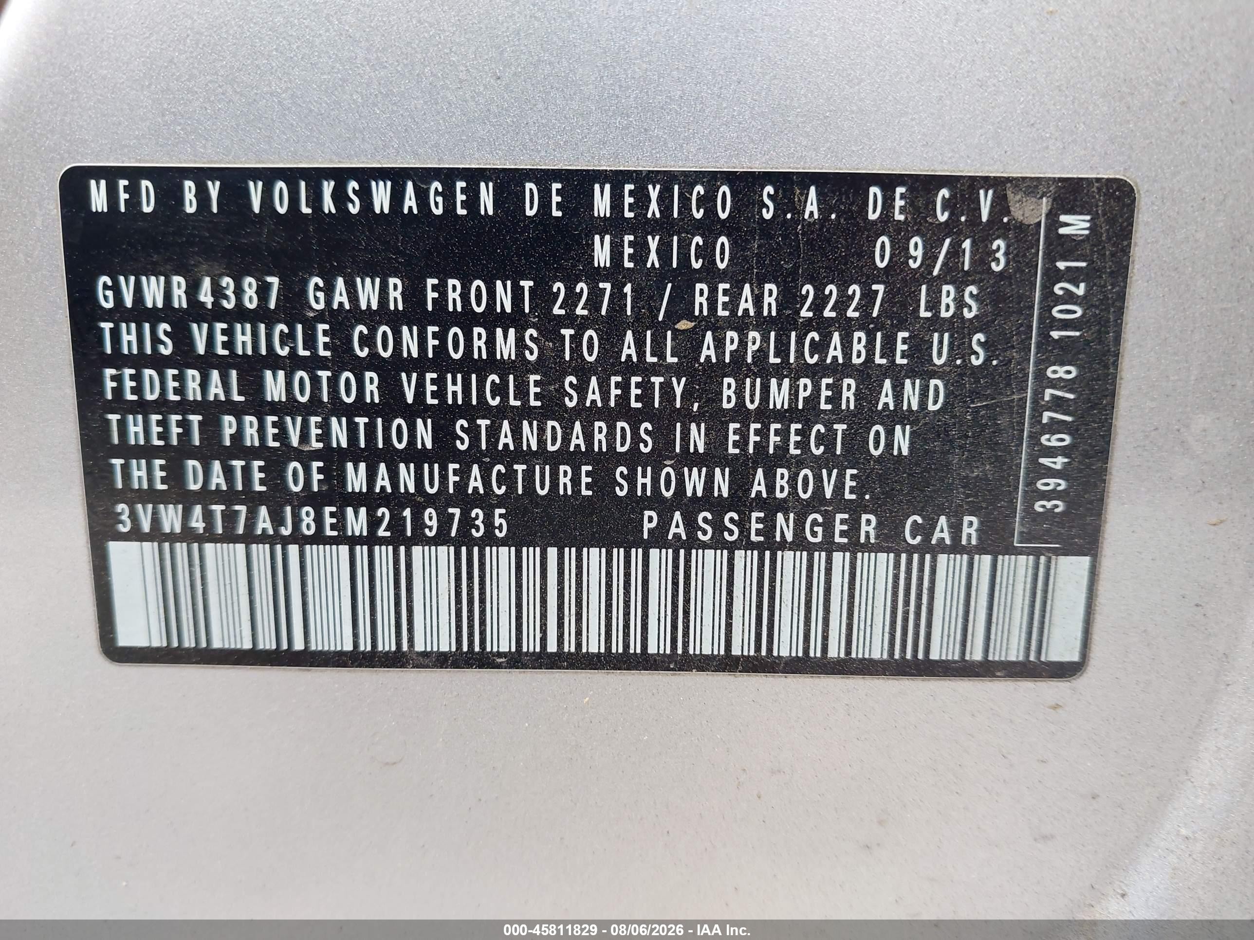 2014 Volkswagen Jetta Gli Autobahn W/nav Silver vin: 3VW4T7AJ8EM219735