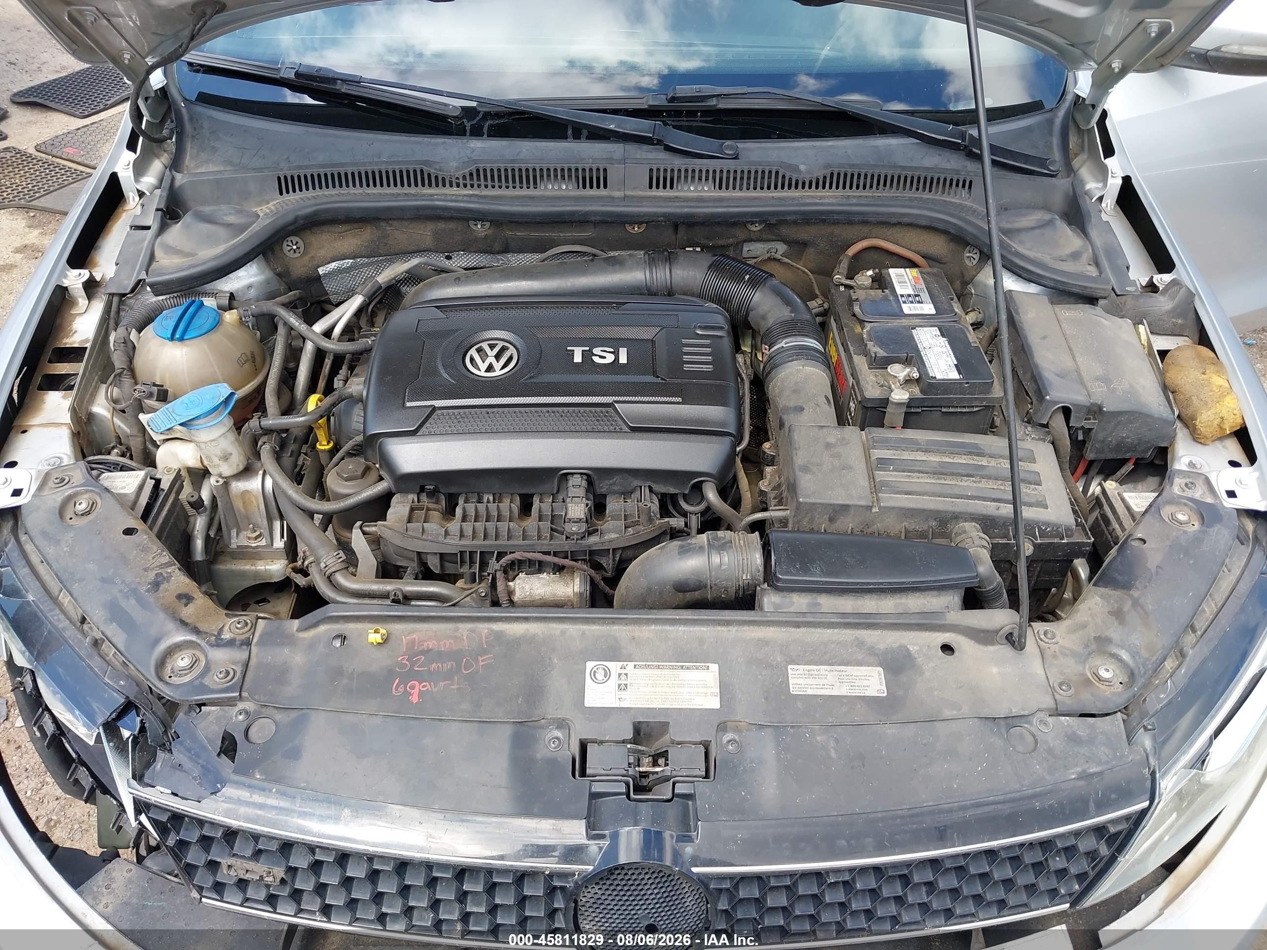 2014 Volkswagen Jetta Gli Autobahn W/nav Silver vin: 3VW4T7AJ8EM219735