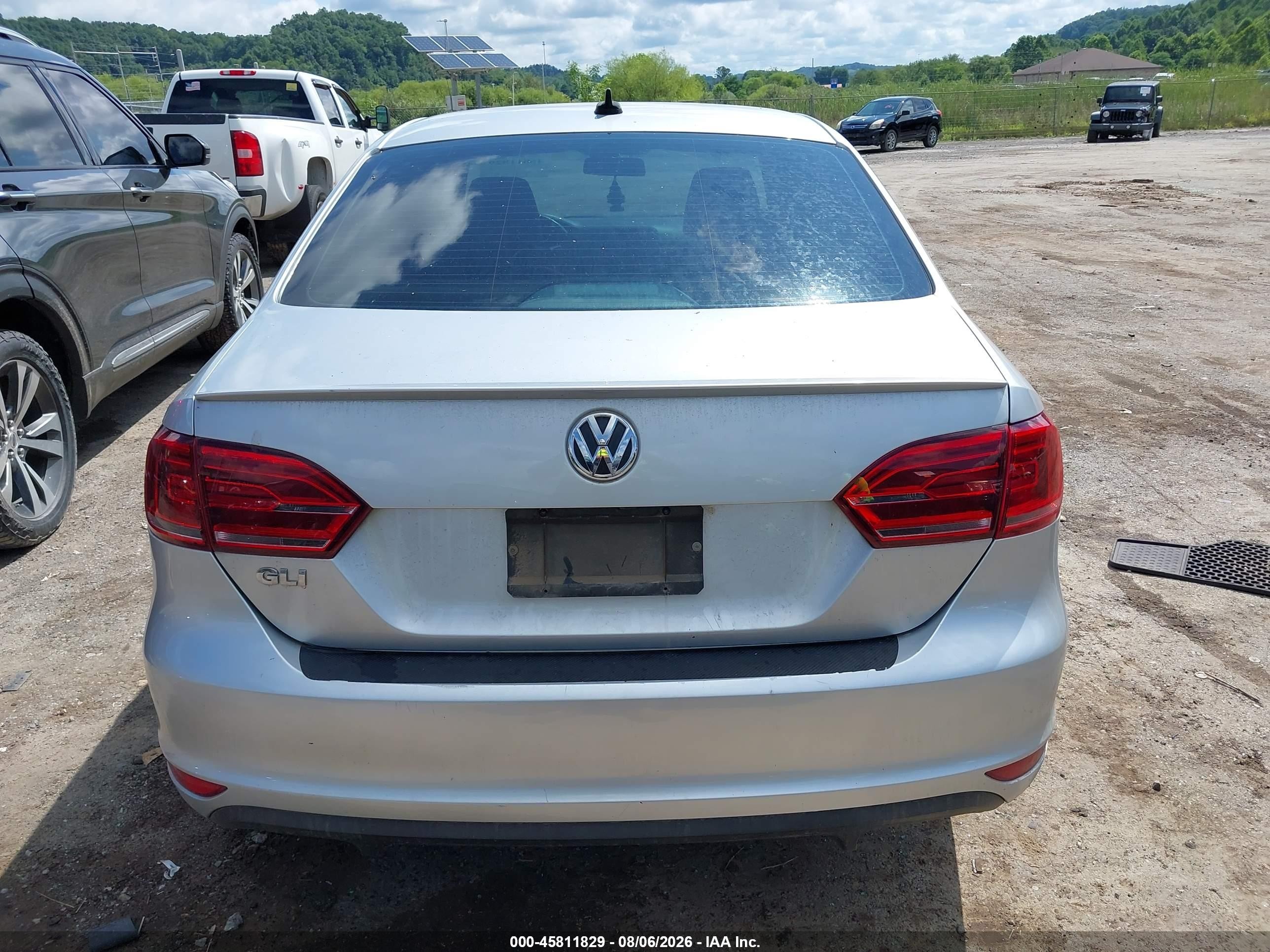 2014 Volkswagen Jetta Gli Autobahn W/nav Silver vin: 3VW4T7AJ8EM219735