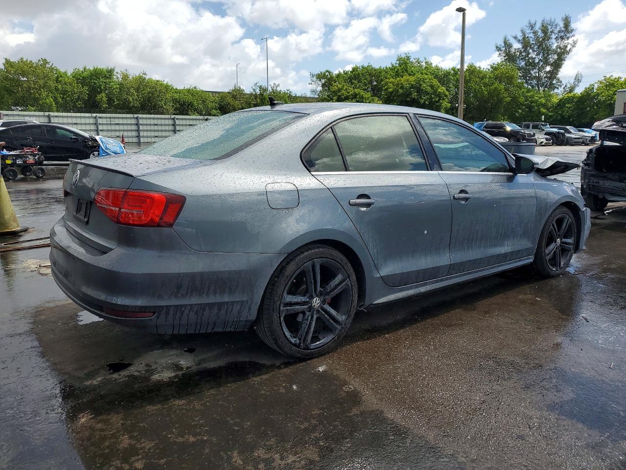 2015 Volkswagen Jetta Gli Gray vin: 3VW4T7AJ8FM299670