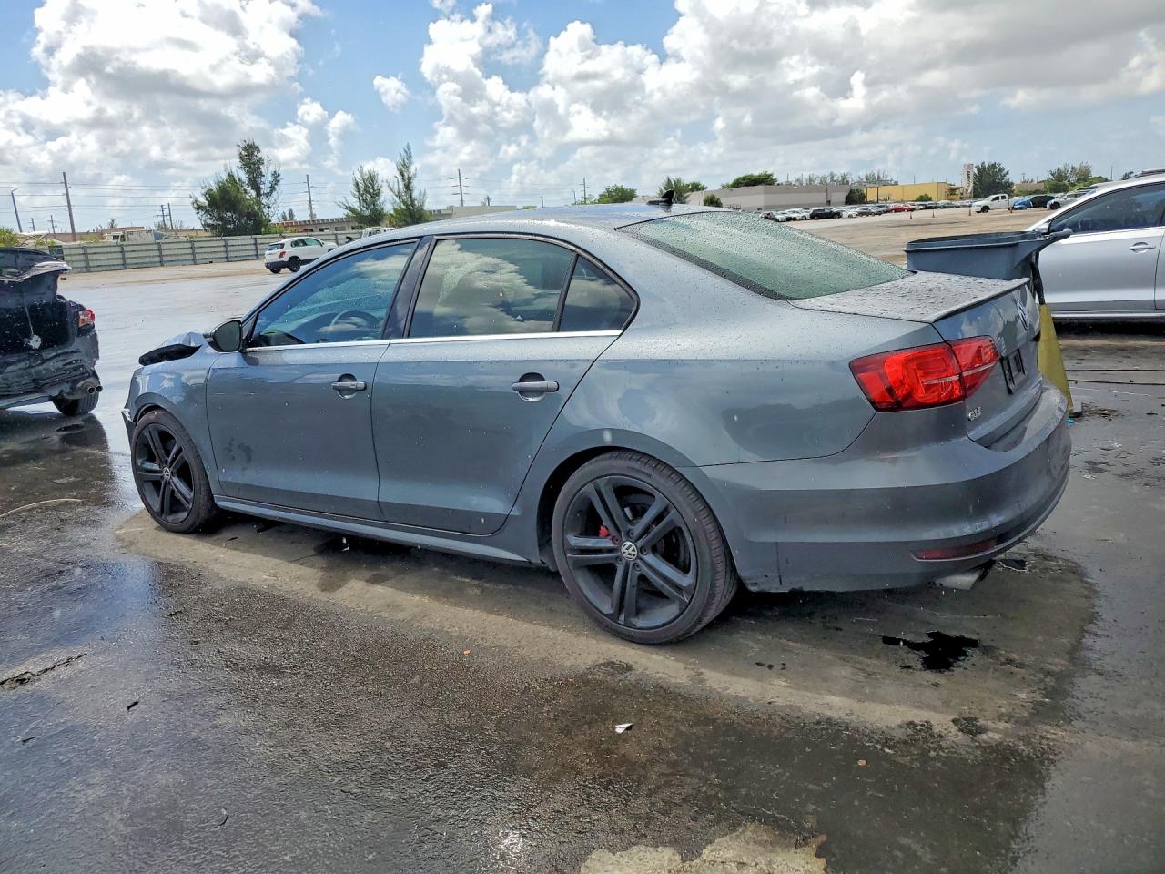2015 Volkswagen Jetta Gli Gray vin: 3VW4T7AJ8FM299670