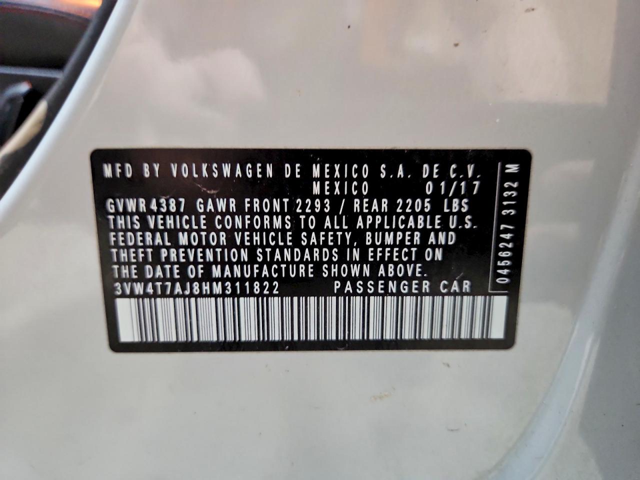 2017 Volkswagen Jetta Gli Silver vin: 3VW4T7AJ8HM311822