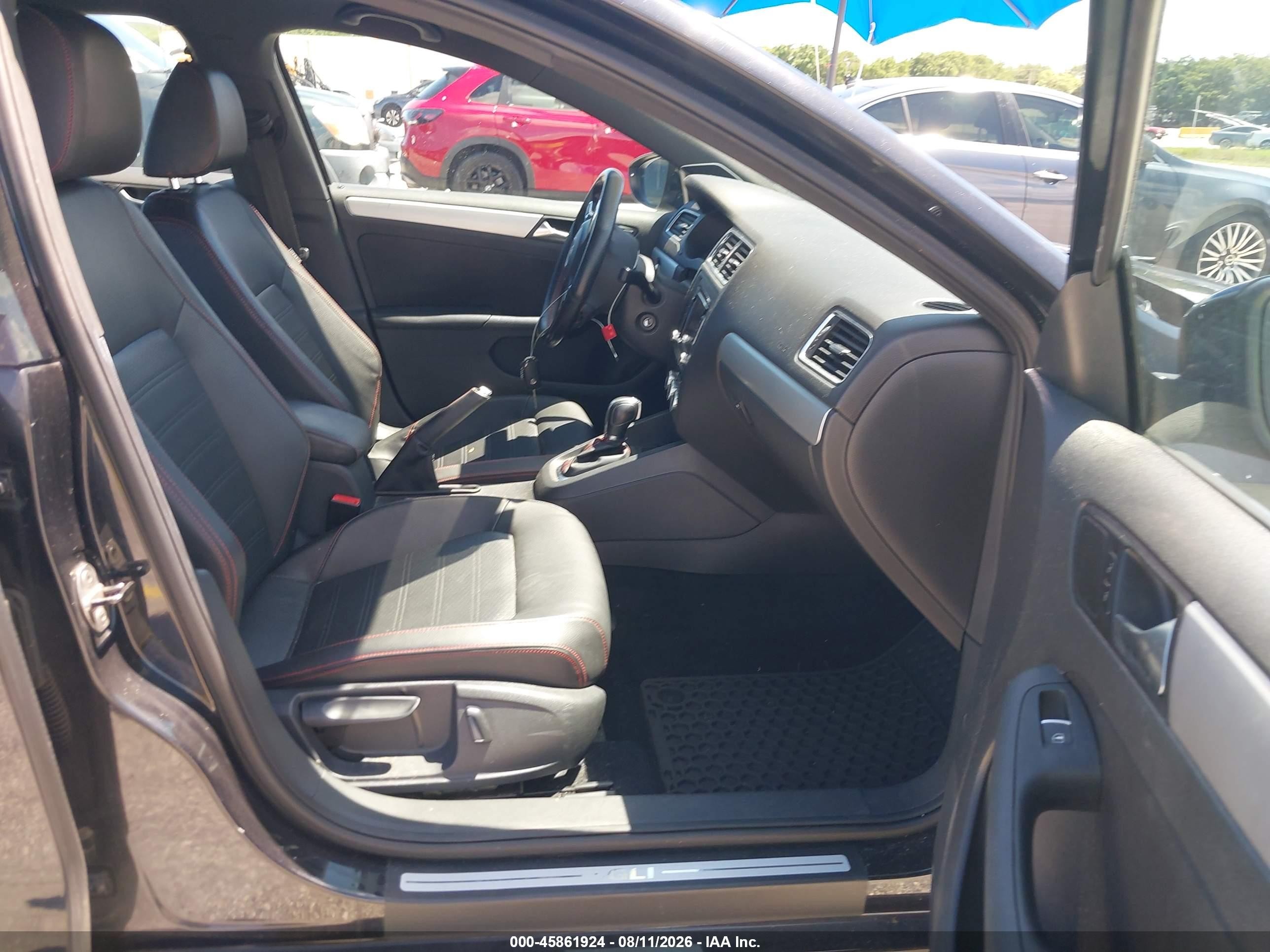 2013 Volkswagen Jetta Gli Autobahn Black vin: 3VW4T7AJ9DM307787
