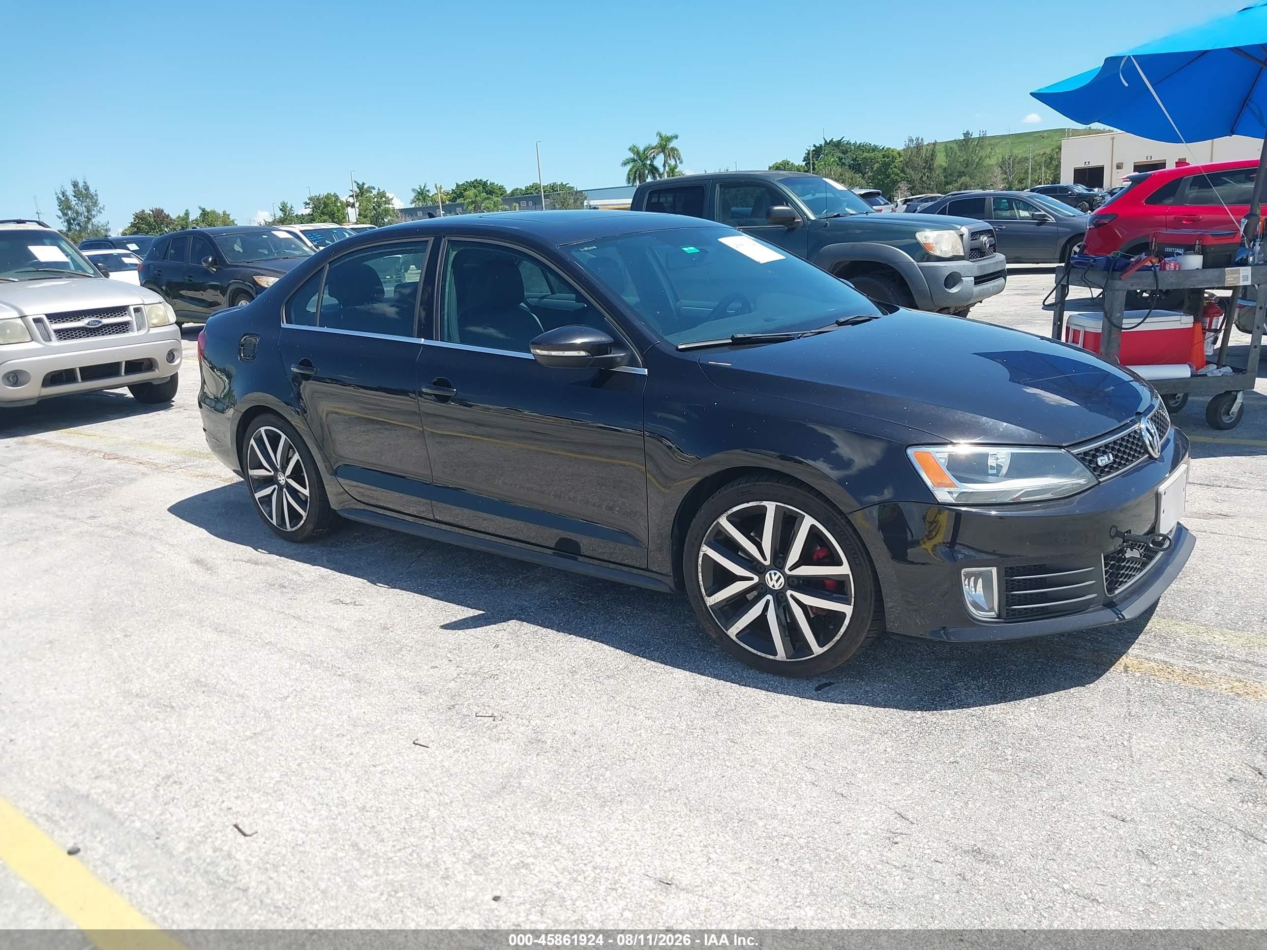 2013 Volkswagen Jetta Gli Autobahn Black vin: 3VW4T7AJ9DM307787