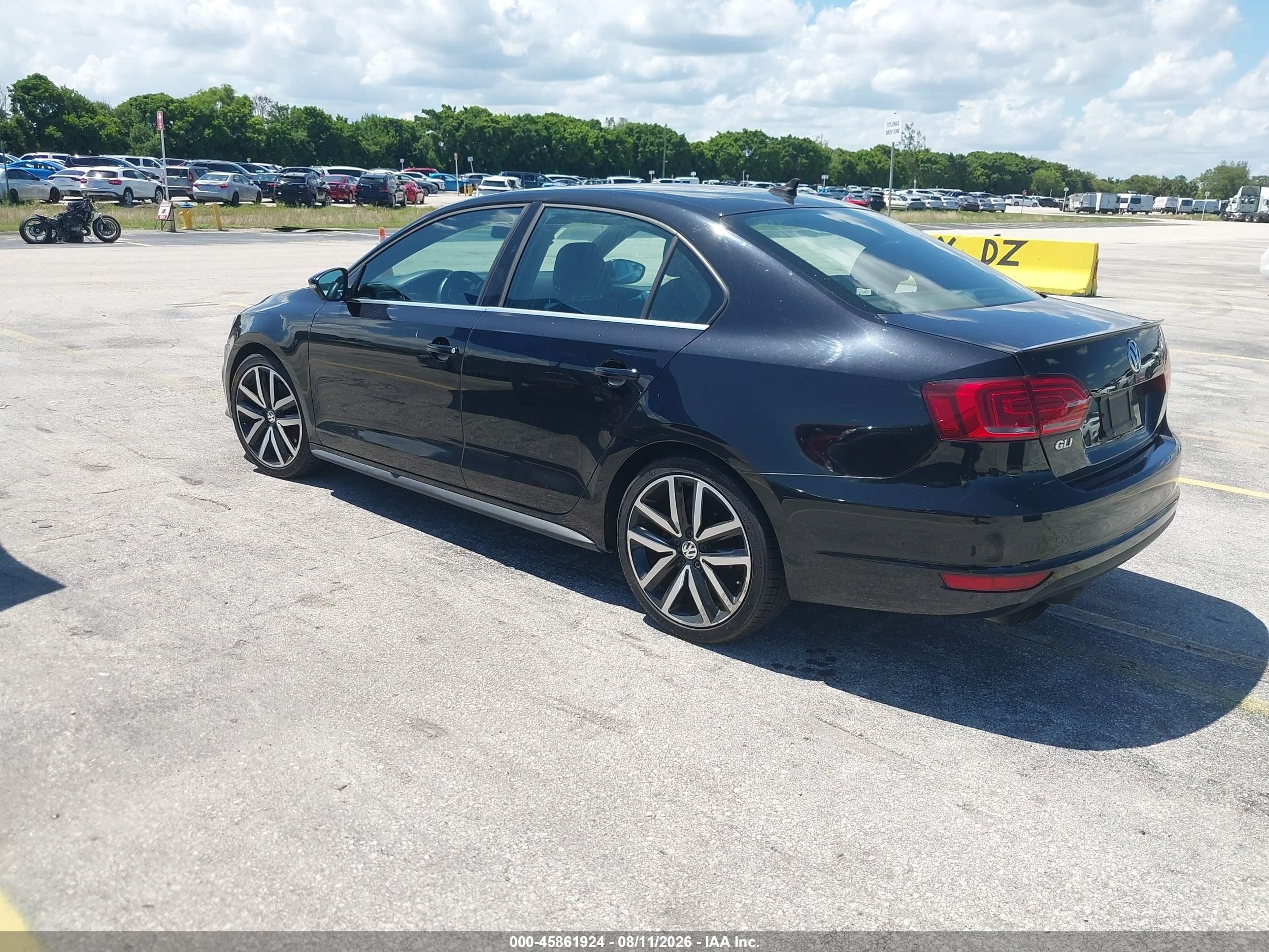 2013 Volkswagen Jetta Gli Autobahn Black vin: 3VW4T7AJ9DM307787