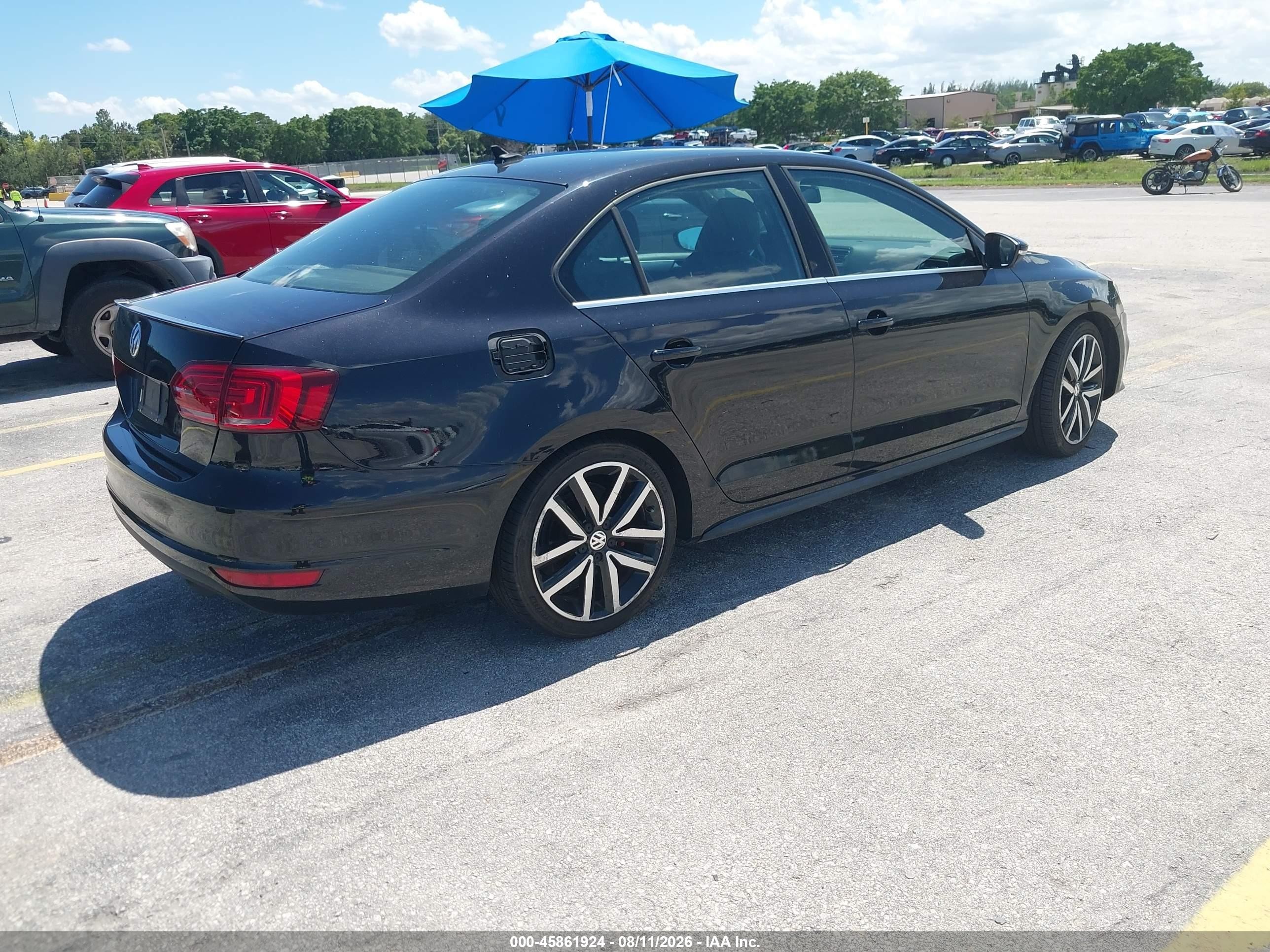 2013 Volkswagen Jetta Gli Autobahn Black vin: 3VW4T7AJ9DM307787