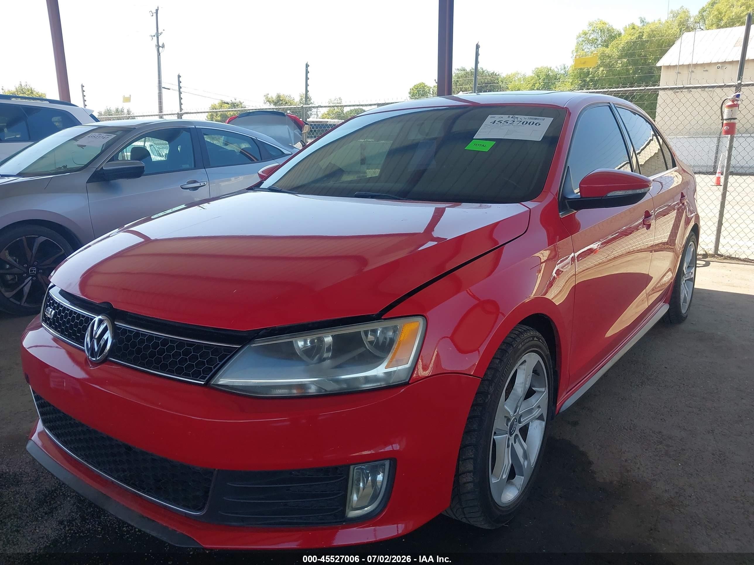 2013 Volkswagen Jetta Gli Autobahn Red vin: 3VW4T7AJXDM286643