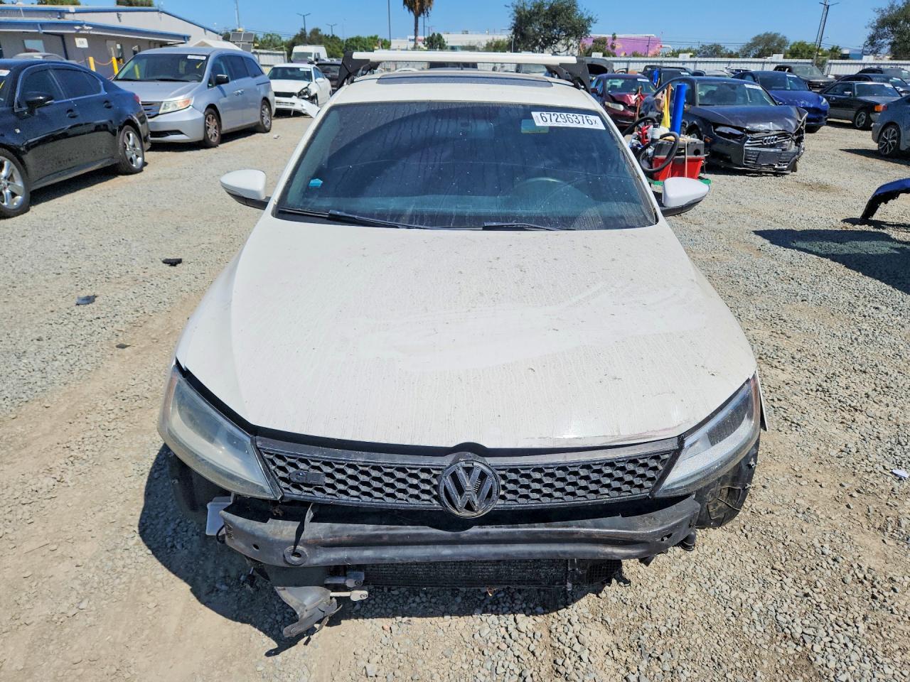 2013 Volkswagen Jetta Gli White vin: 3VW4T7AJXDM291096