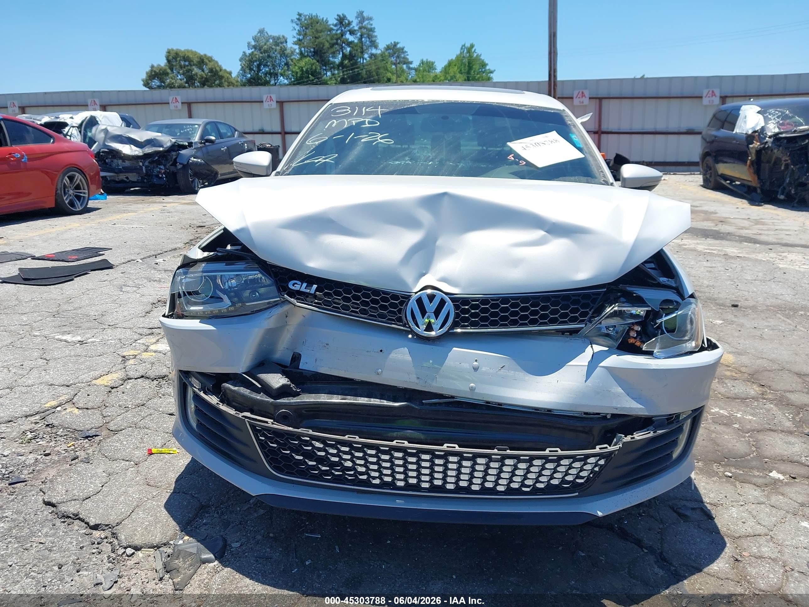 2013 Volkswagen Jetta Gli Autobahn W/nav Silver vin: 3VW4T7AJXDM313114
