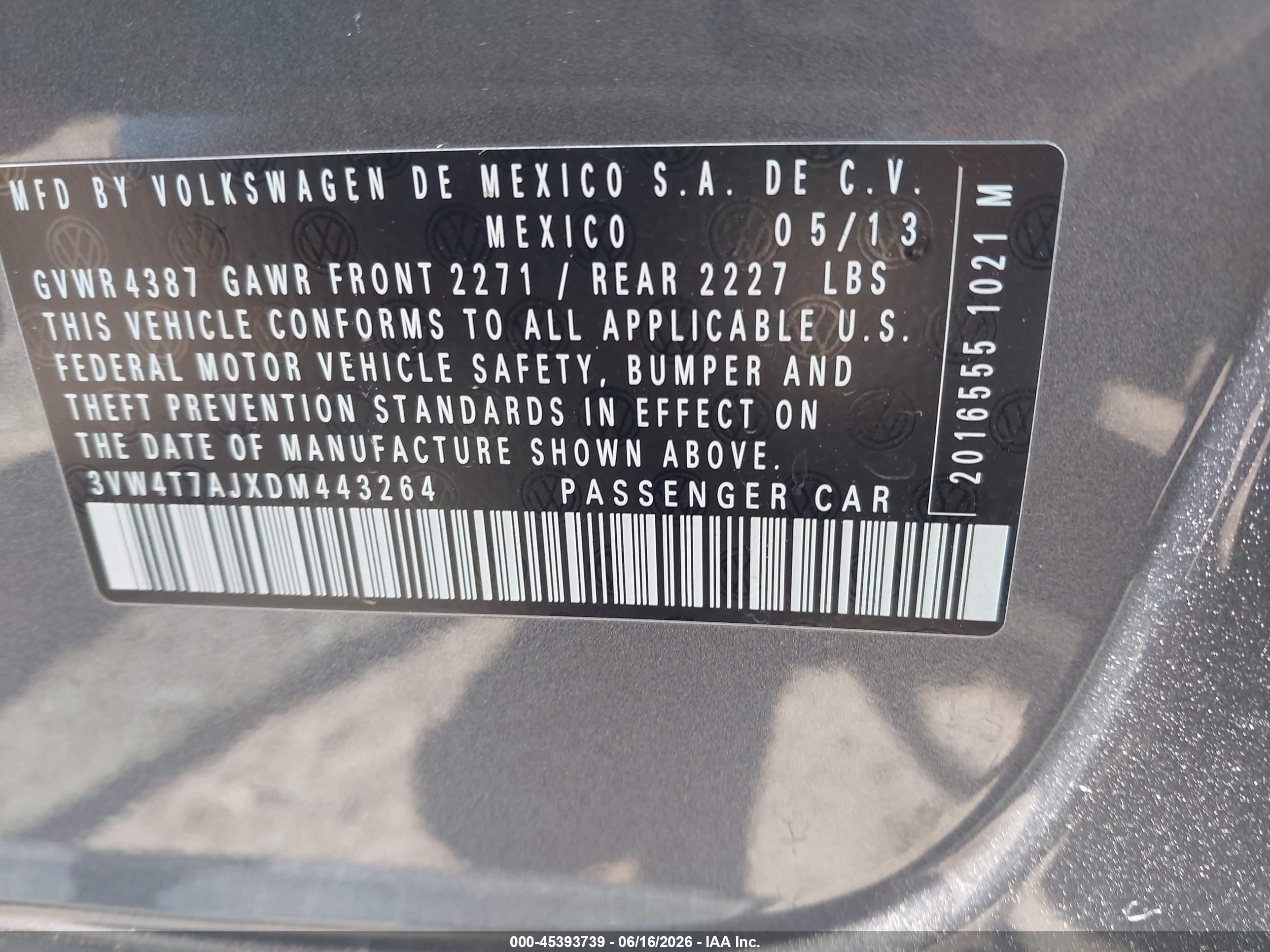 2013 Volkswagen Jetta Gli Autobahn W/nav Gray vin: 3VW4T7AJXDM443264