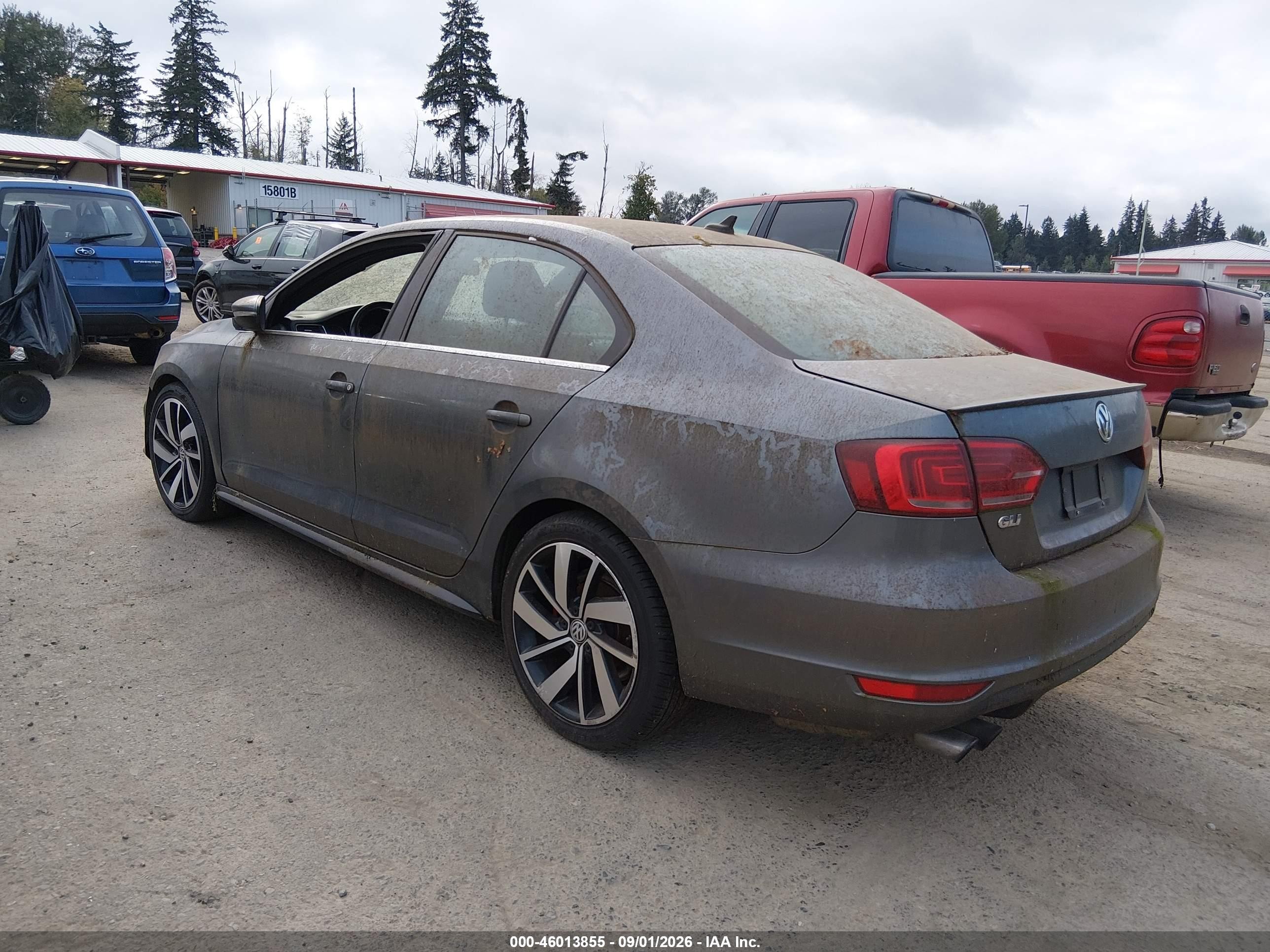 2013 Volkswagen Jetta Gli Autobahn Gray vin: 3VW4T7AJXDM447430