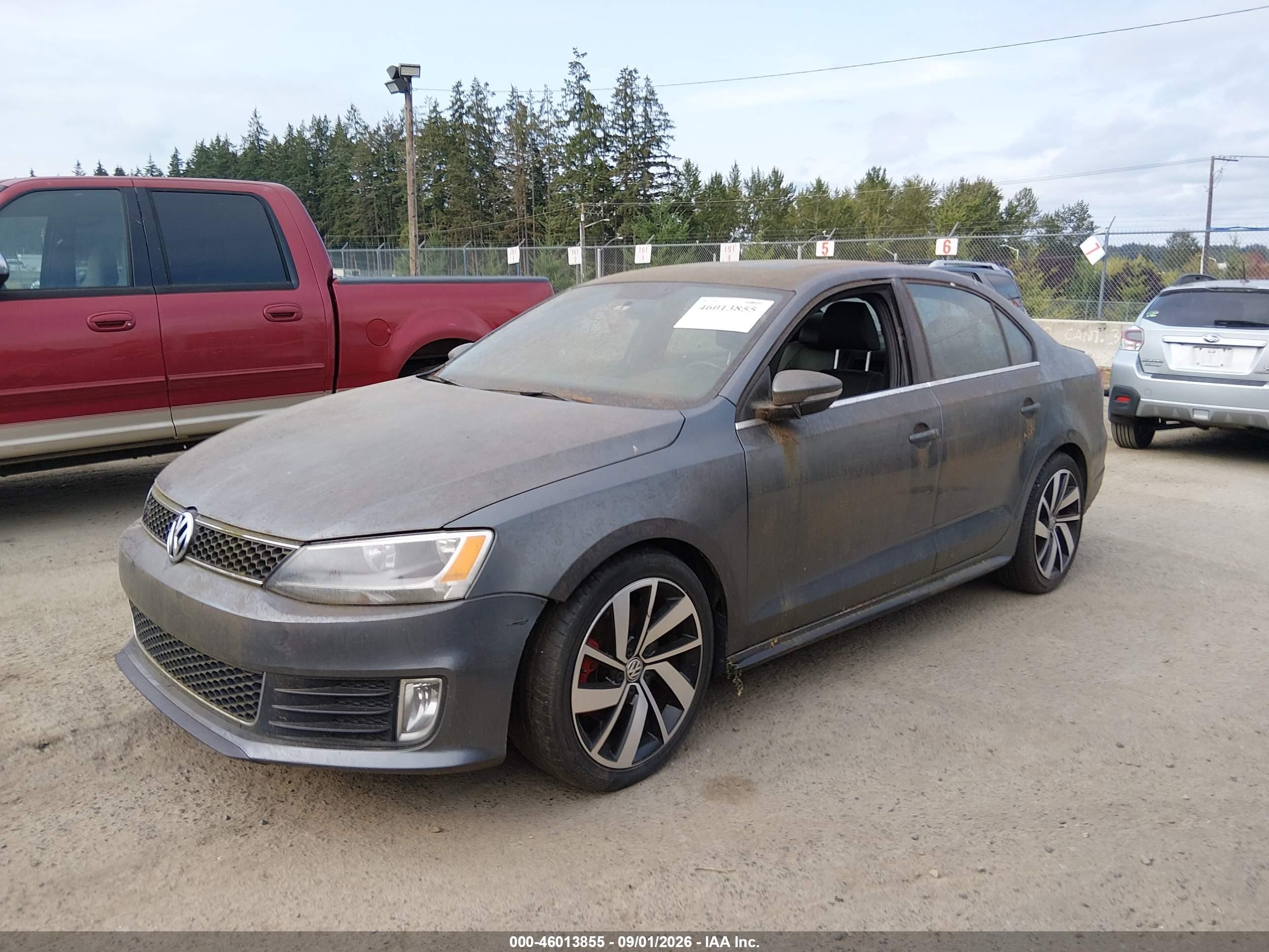 2013 Volkswagen Jetta Gli Autobahn Gray vin: 3VW4T7AJXDM447430