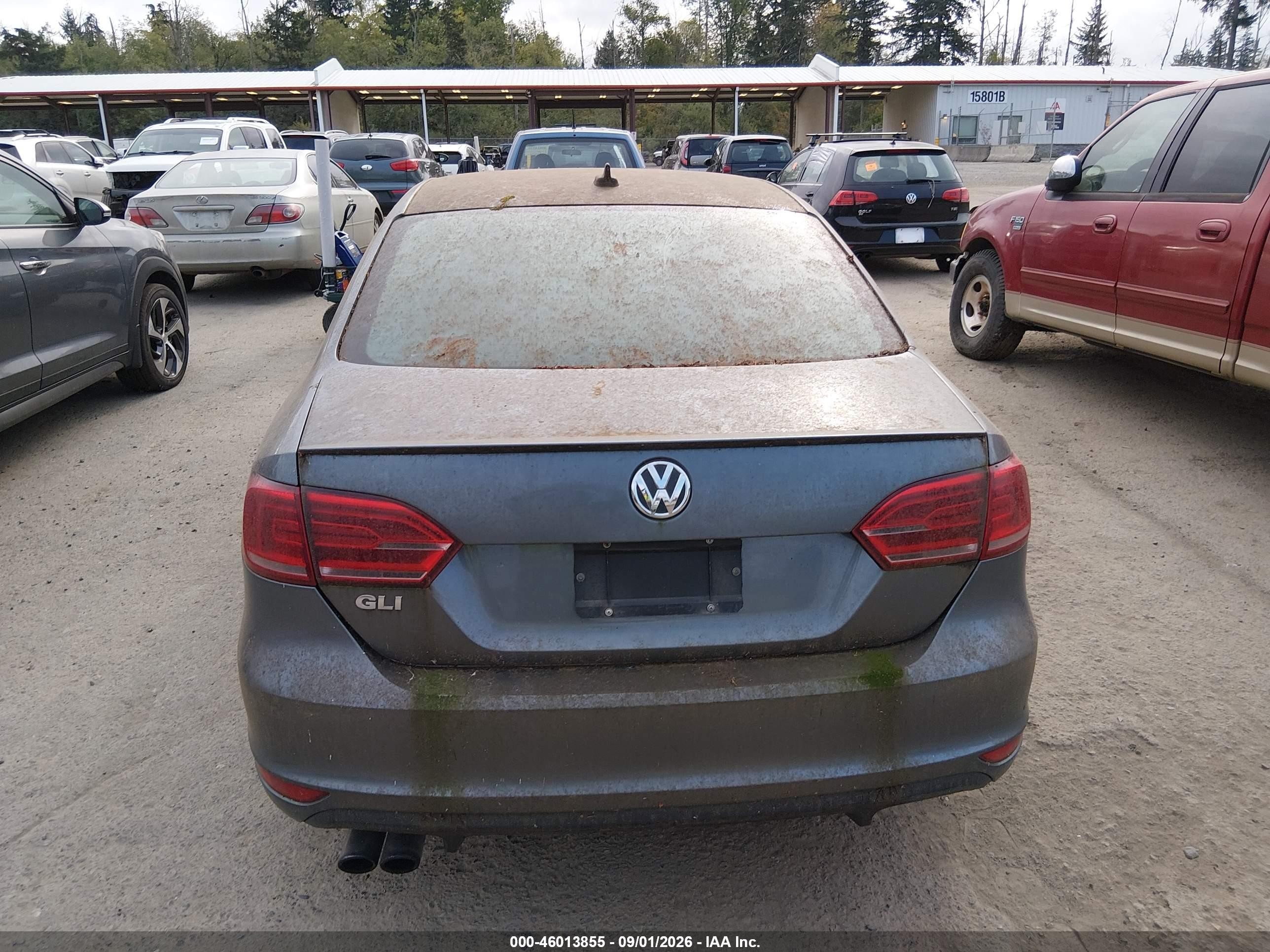 2013 Volkswagen Jetta Gli Autobahn Gray vin: 3VW4T7AJXDM447430