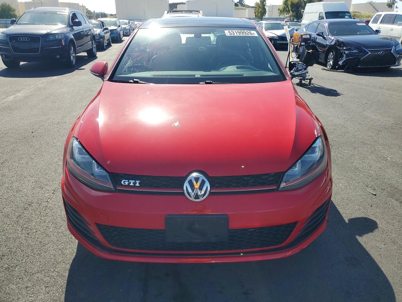 2015 Volkswagen Gti Red vin: 3VW4T7AU1FM007643