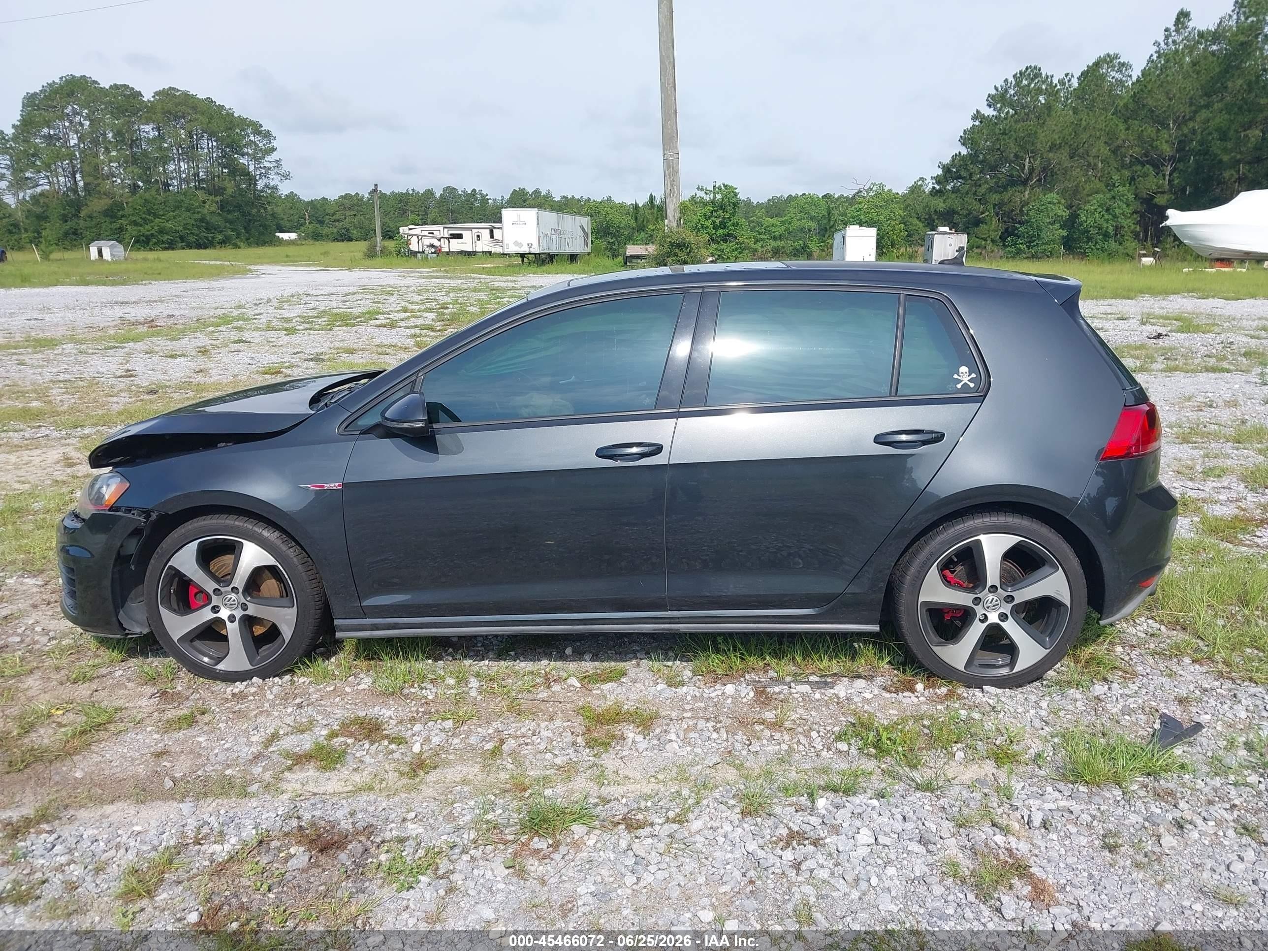 2015 Volkswagen Golf Gti 2.0t Se 4-door Gray vin: 3VW4T7AU1FM074890