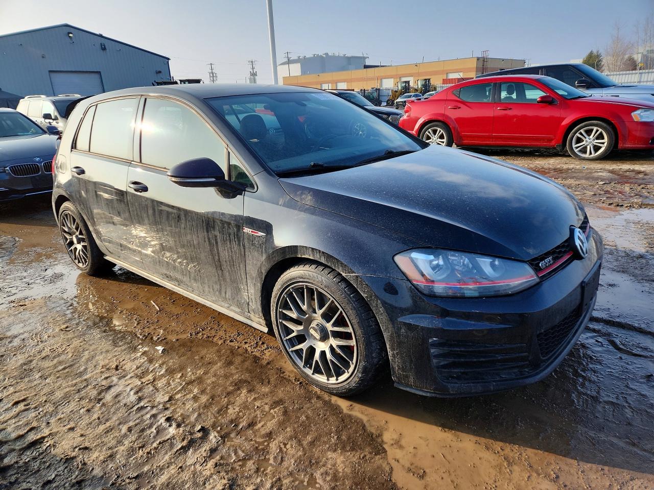 2015 Volkswagen Gti Black vin: 3VW4T7AU2FM004458