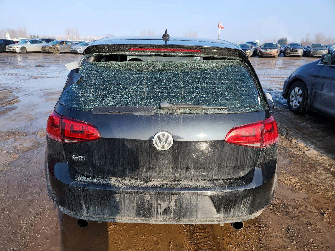2015 Volkswagen Gti Black vin: 3VW4T7AU2FM004458