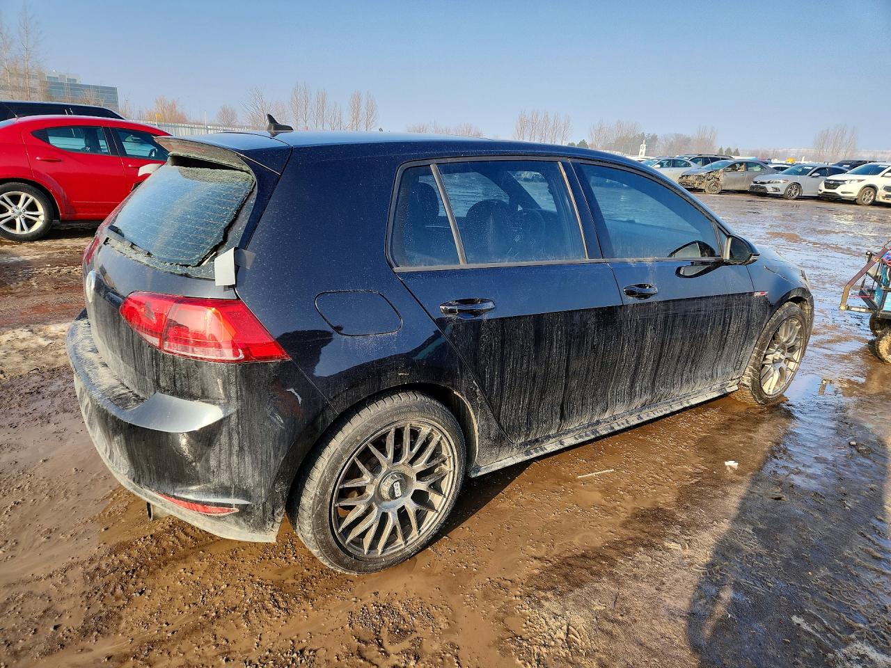 2015 Volkswagen Gti Black vin: 3VW4T7AU2FM004458