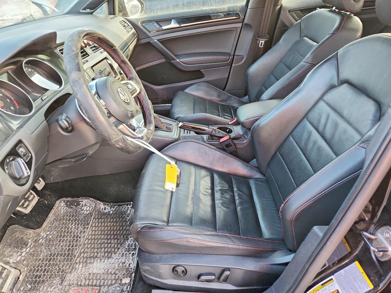 2015 Volkswagen Gti Black vin: 3VW4T7AU2FM004458