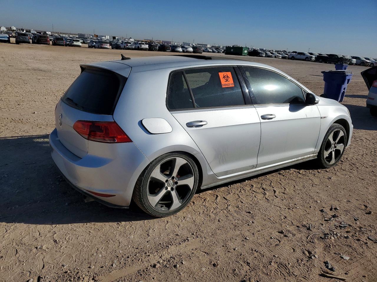 2015 Volkswagen Gti Silver vin: 3VW4T7AU2FM044376