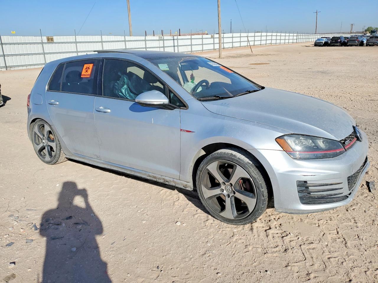 2015 Volkswagen Gti Silver vin: 3VW4T7AU2FM044376