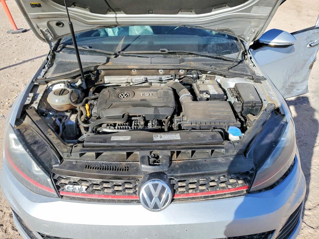 2015 Volkswagen Gti Silver vin: 3VW4T7AU2FM044376