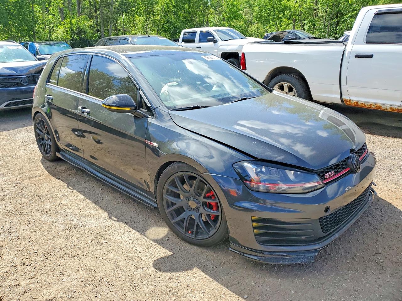 2015 Volkswagen Gti Черный vin: 3VW4T7AU2FM056625