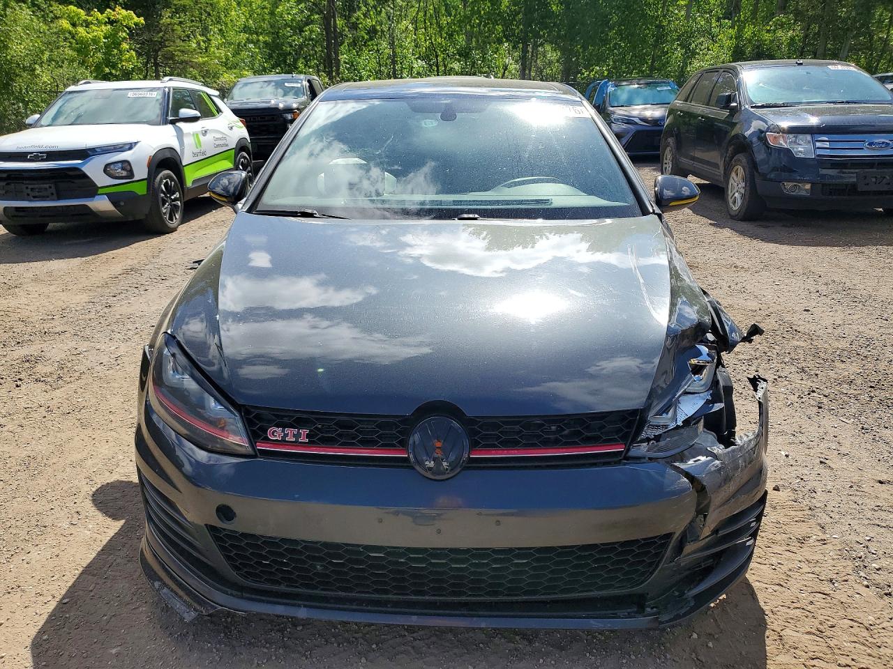 2015 Volkswagen Gti Черный vin: 3VW4T7AU2FM056625
