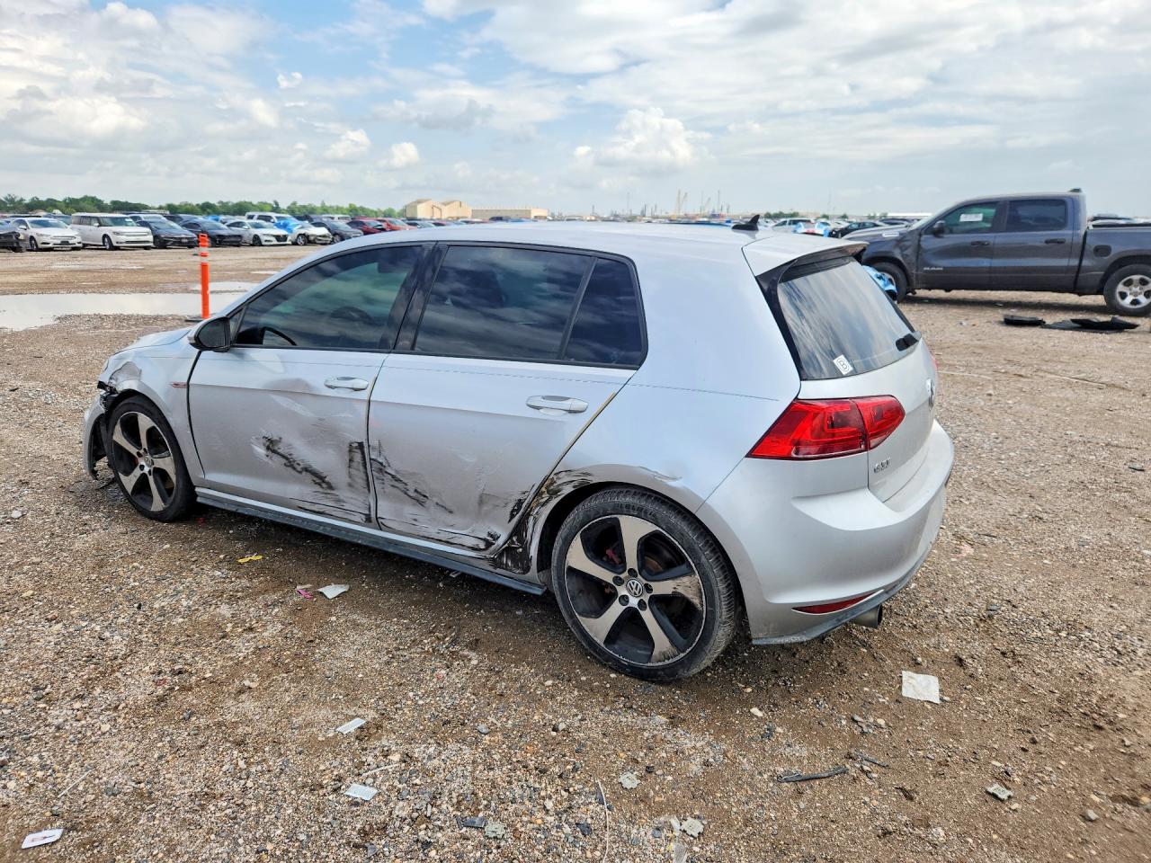 2015 Volkswagen Gti Silver vin: 3VW4T7AU3FM029062