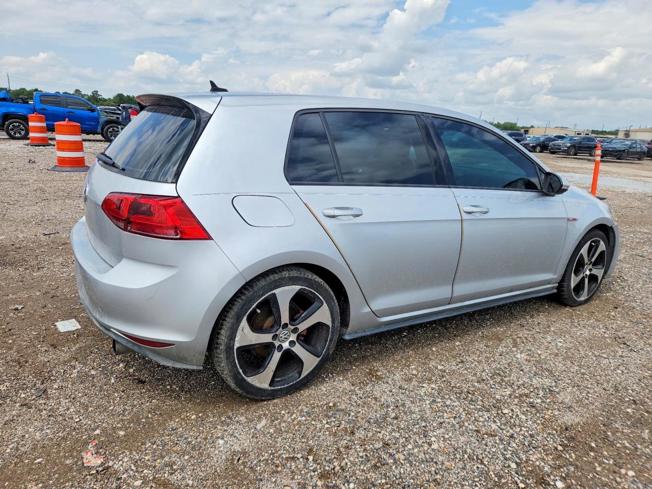 2015 Volkswagen Gti Silver vin: 3VW4T7AU3FM029062