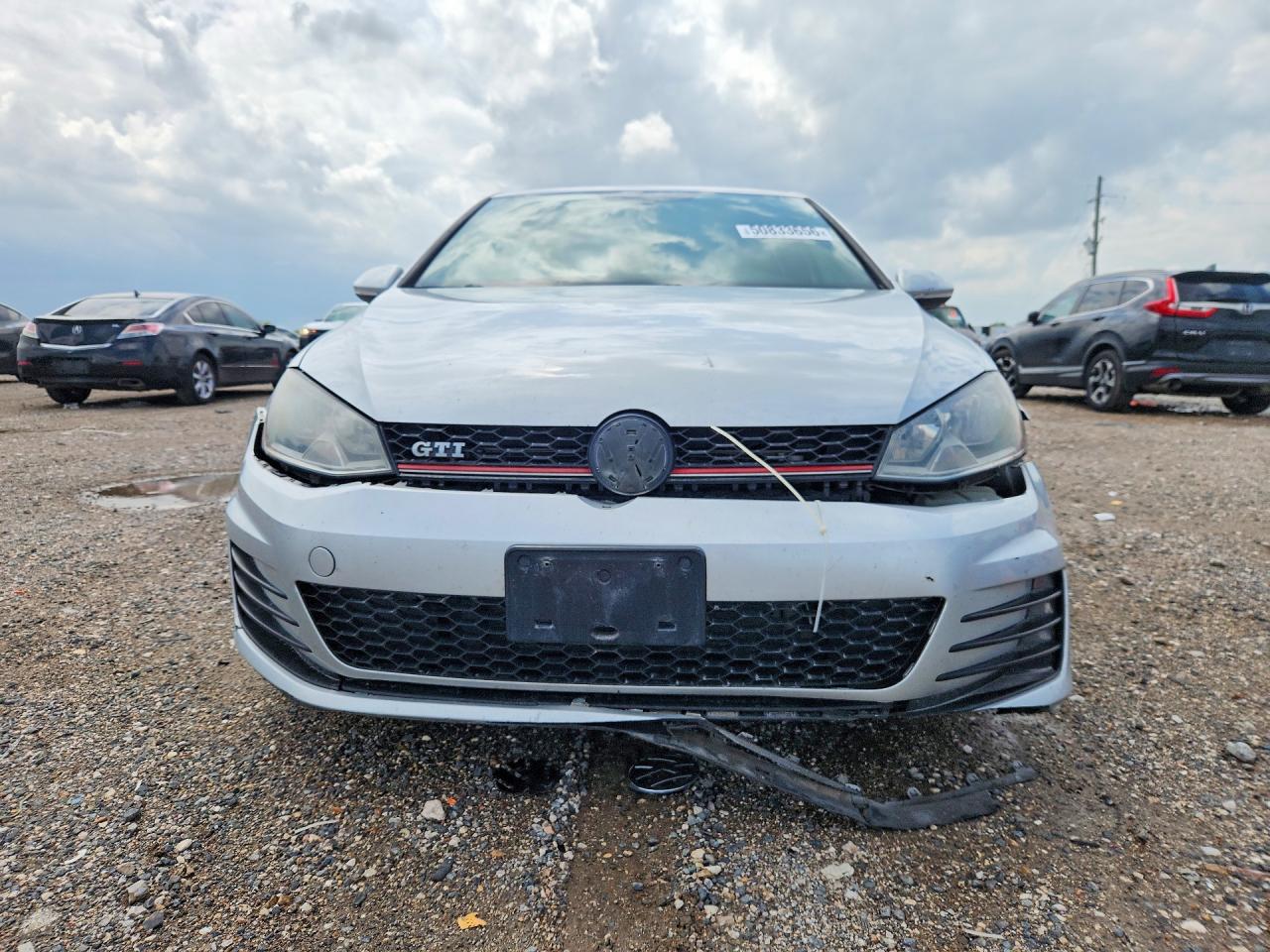 2015 Volkswagen Gti Silver vin: 3VW4T7AU3FM029062