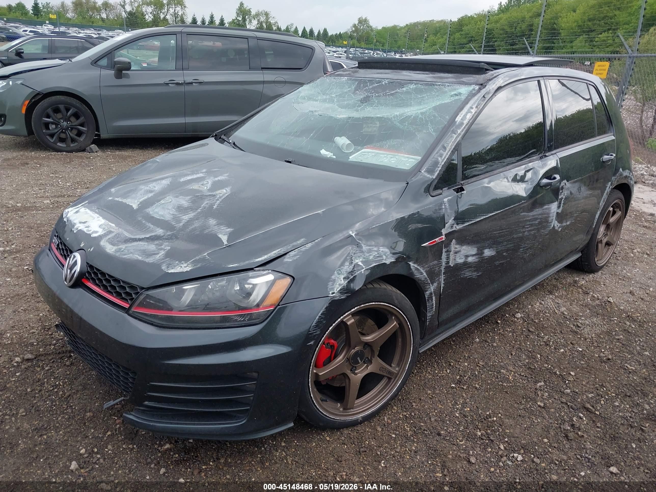 2015 Volkswagen Golf Gti 2.0t Se 4-door Black vin: 3VW4T7AU4FM055394