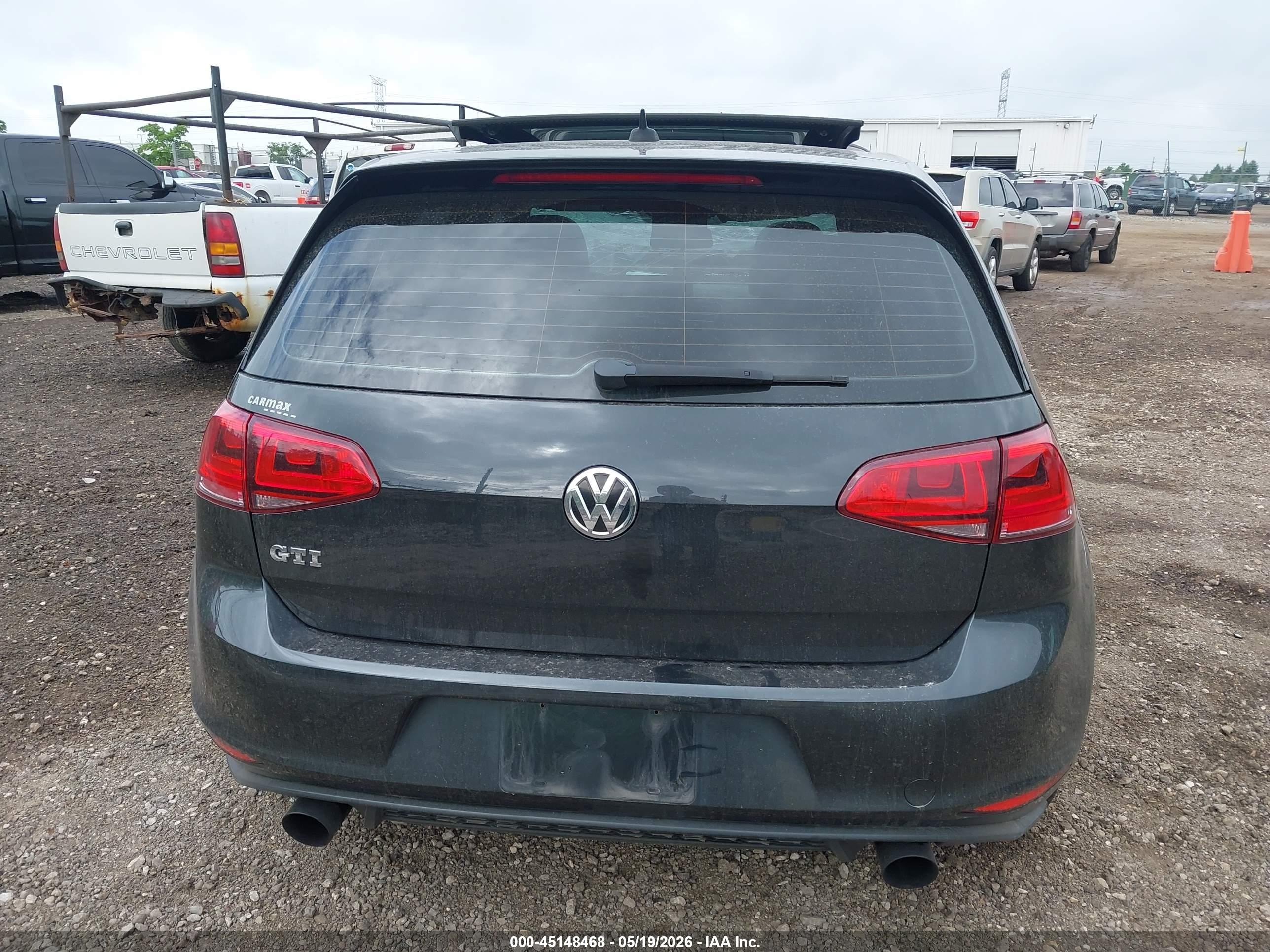 2015 Volkswagen Golf Gti 2.0t Se 4-door Black vin: 3VW4T7AU4FM055394