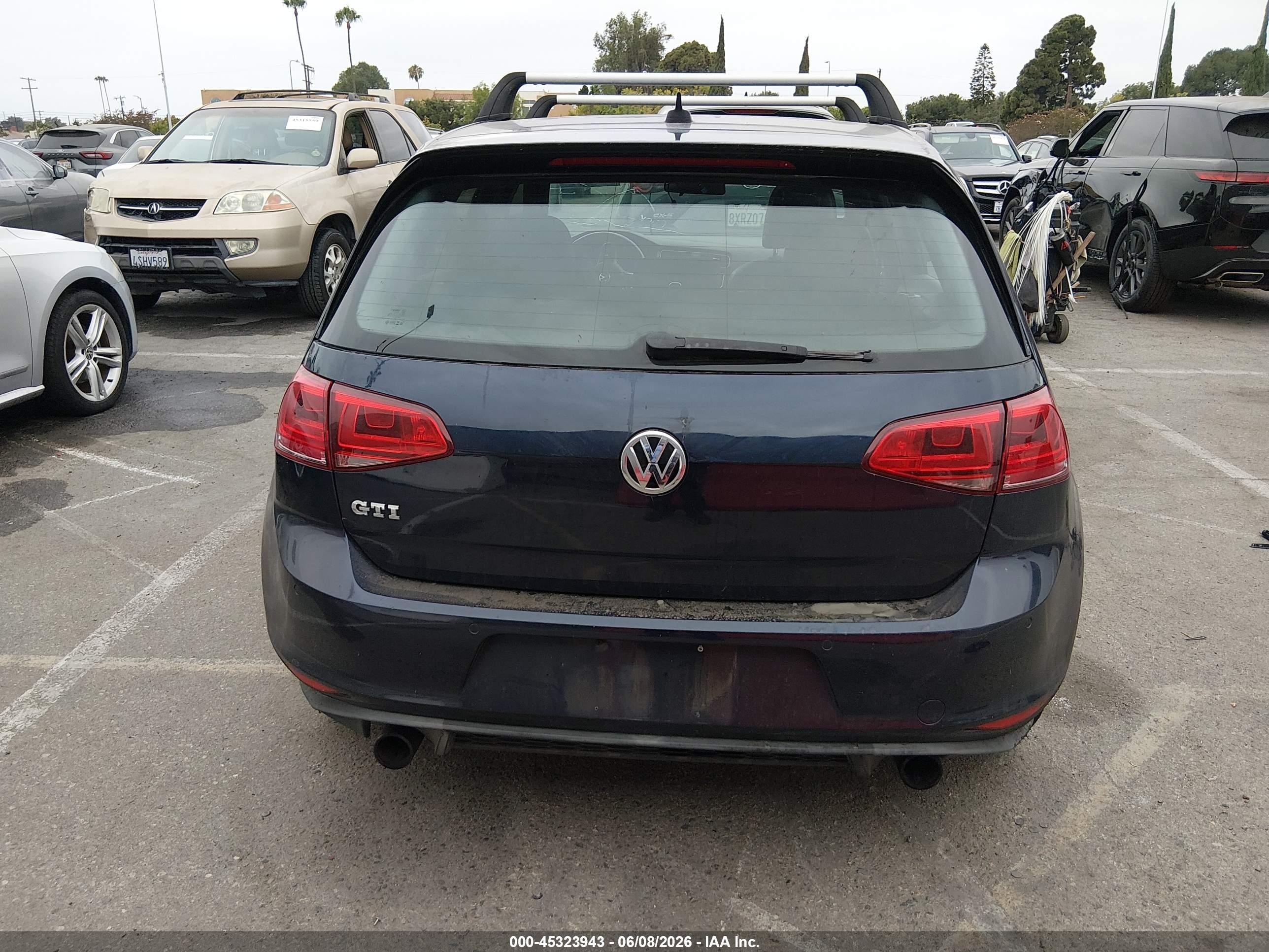 2015 Volkswagen Golf Gti 2.0t Se 4-door Dark Blue vin: 3VW4T7AU4FM073880
