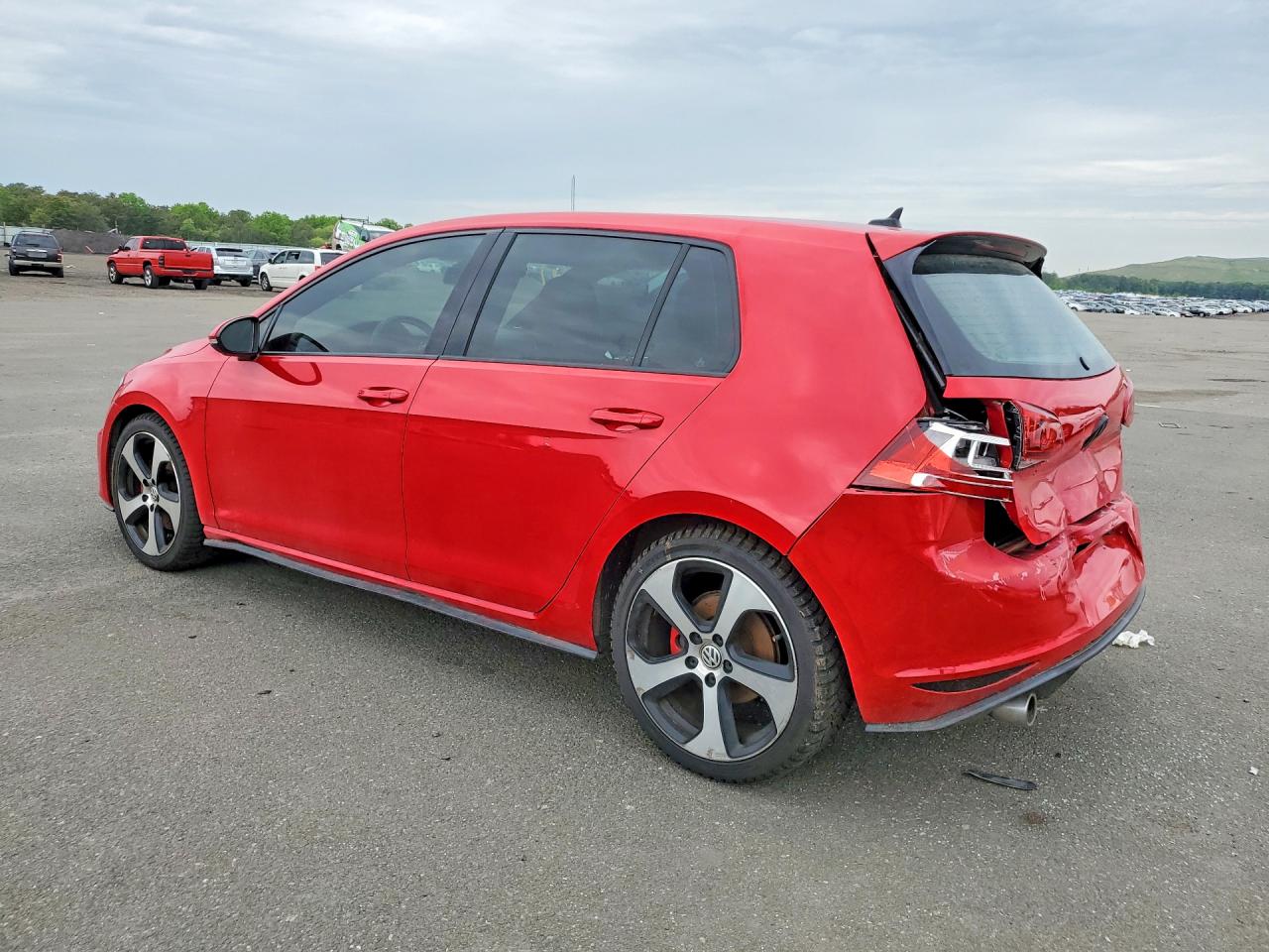 2015 Volkswagen Gti Red vin: 3VW4T7AU5FM102187