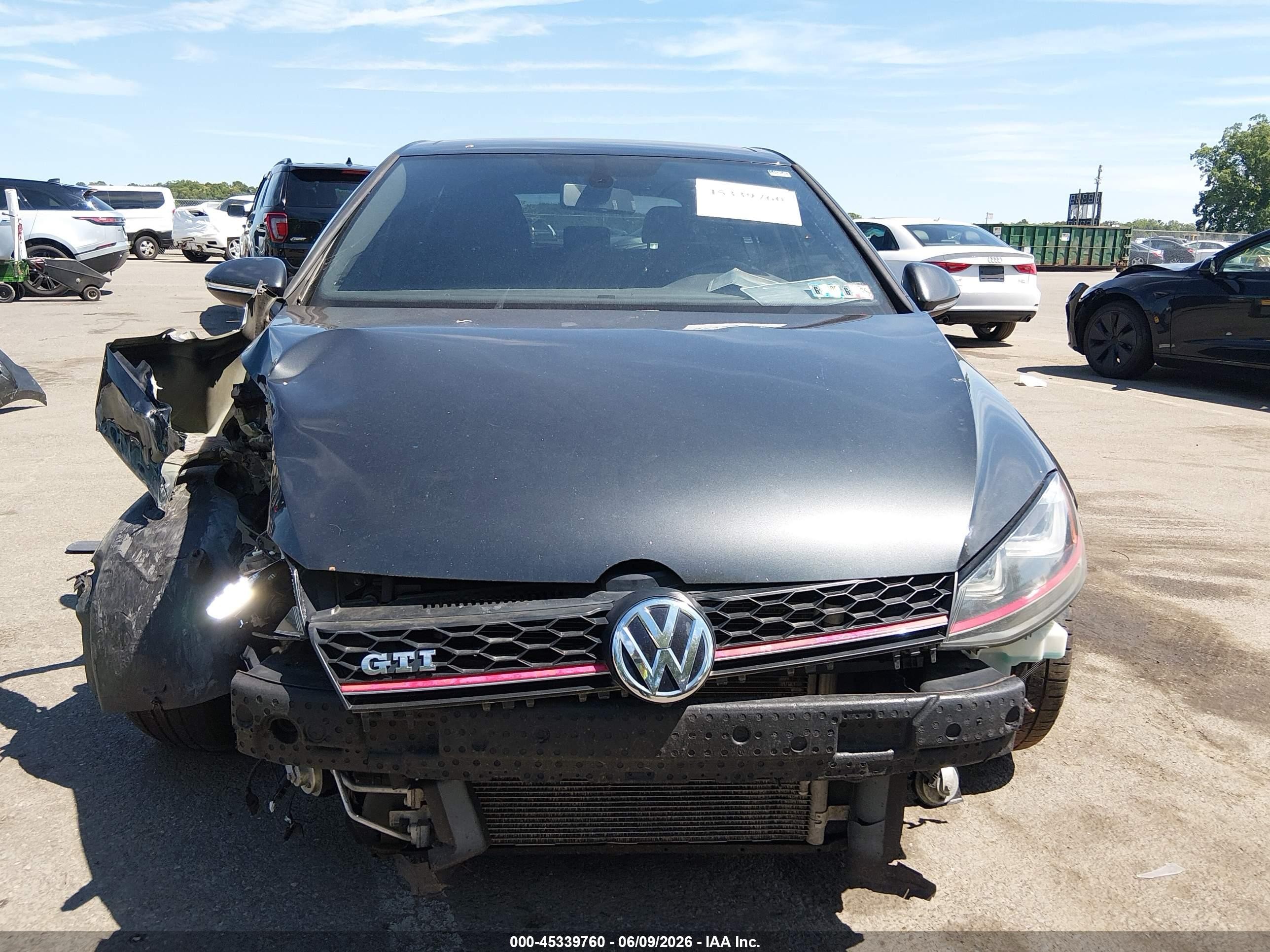 2015 Volkswagen Golf Gti 2.0t Autobahn 4-door Gray vin: 3VW4T7AU7FM033745