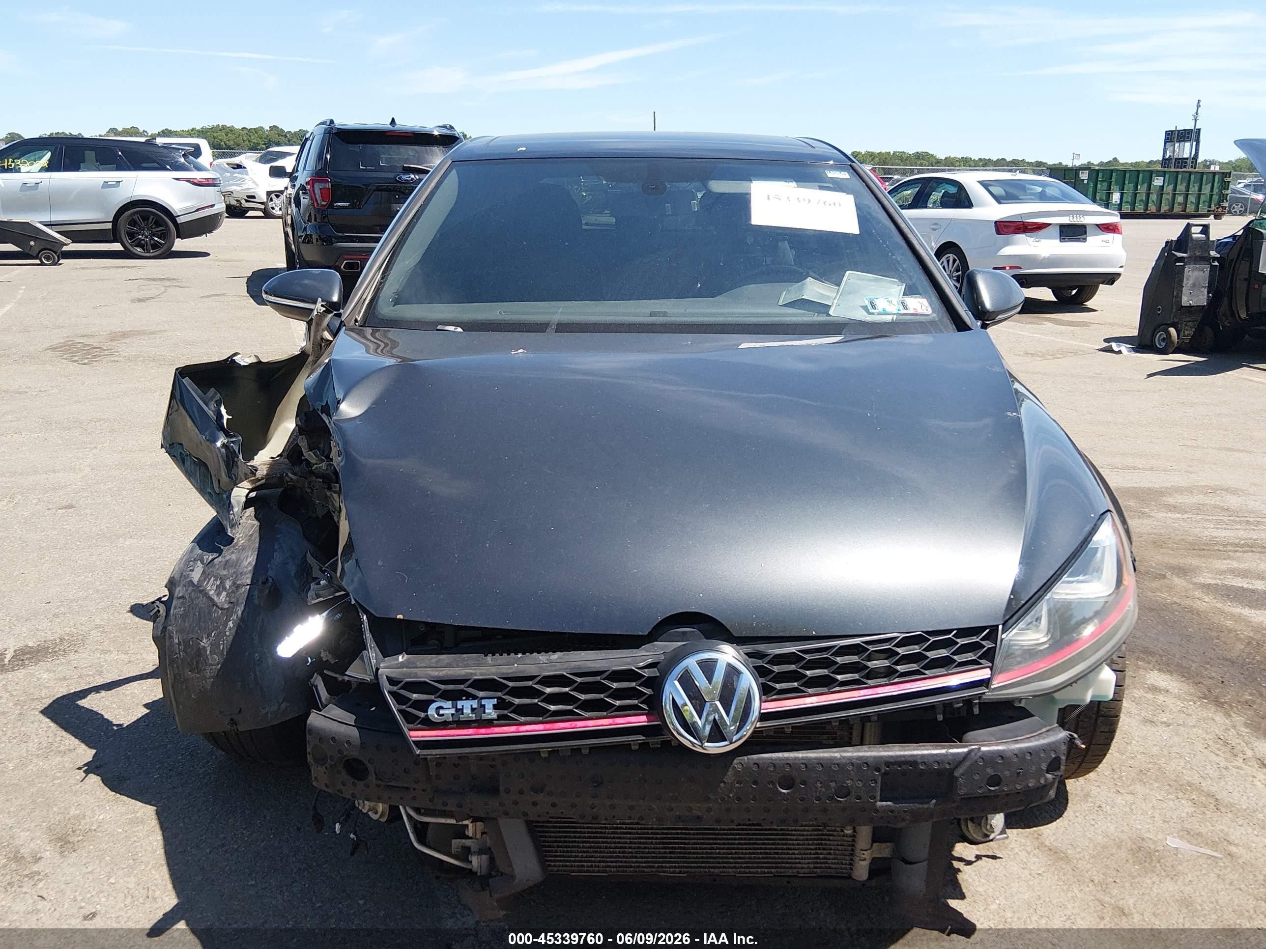 2015 Volkswagen Golf Gti 2.0t Autobahn 4-door Gray vin: 3VW4T7AU7FM033745