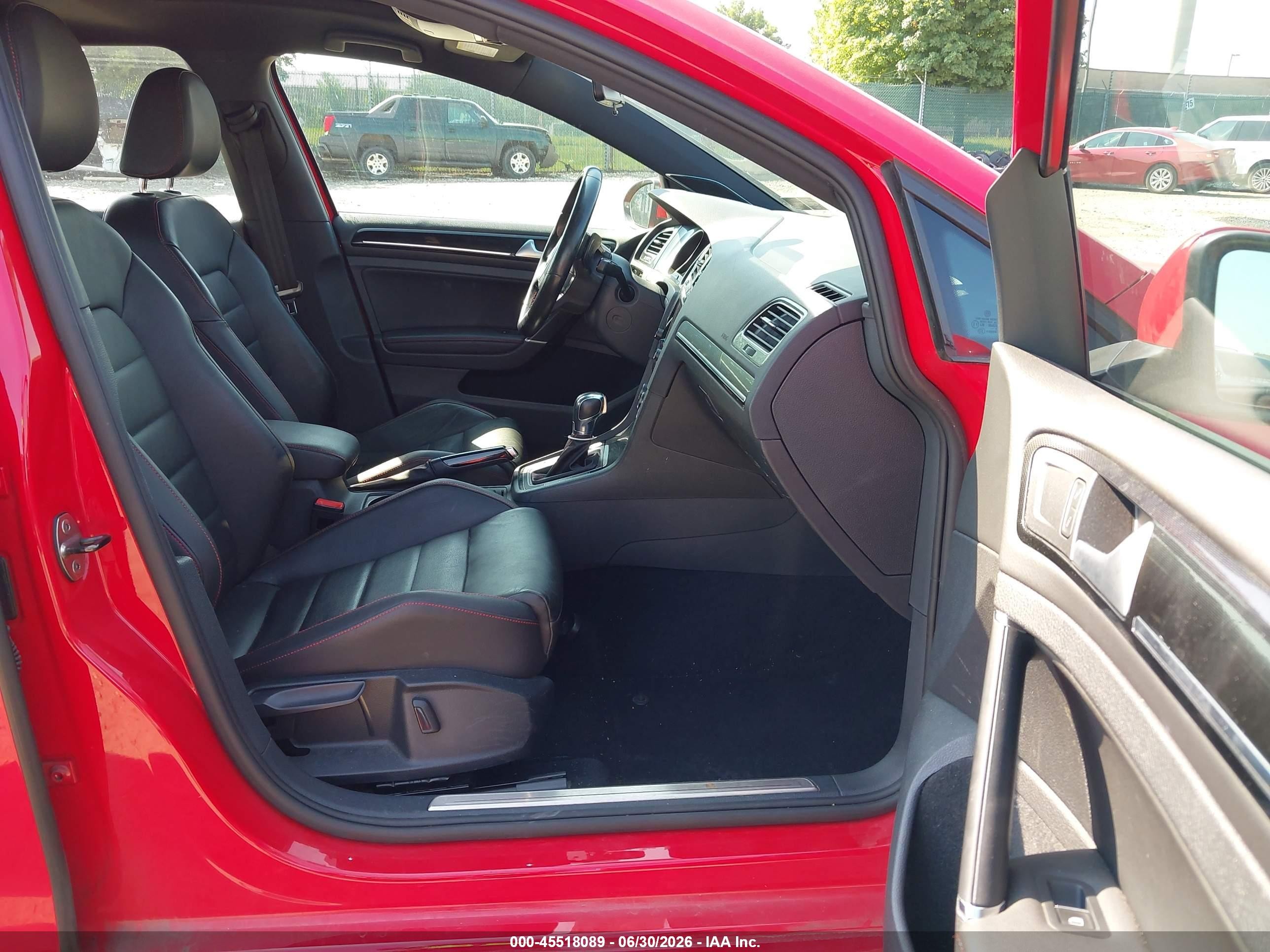 2015 Volkswagen Golf Gti 2.0t Se 4-door Красный vin: 3VW4T7AU7FM090429