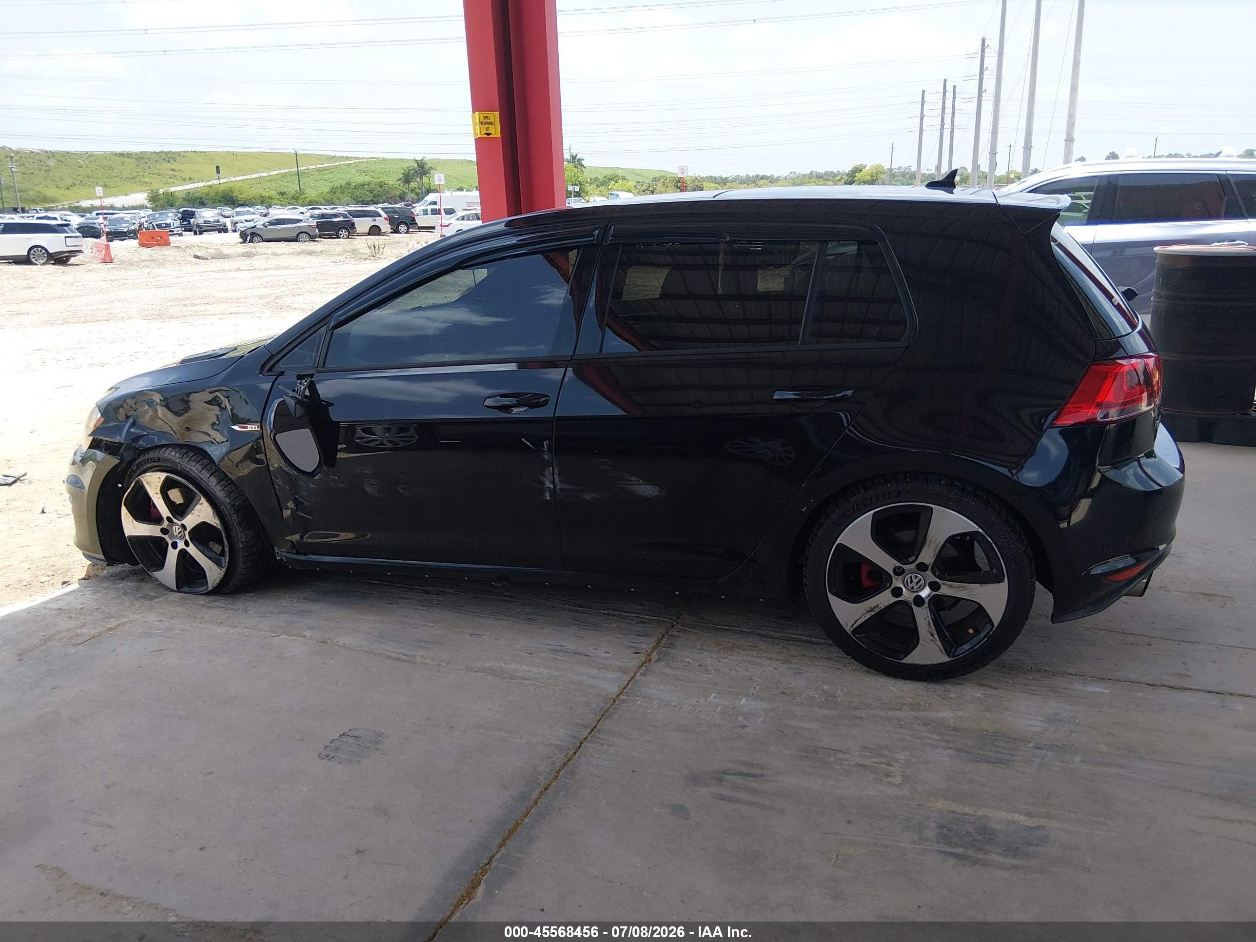2015 Volkswagen Golf Gti 2.0t Autobahn 4-door Black vin: 3VW4T7AU8FM002665