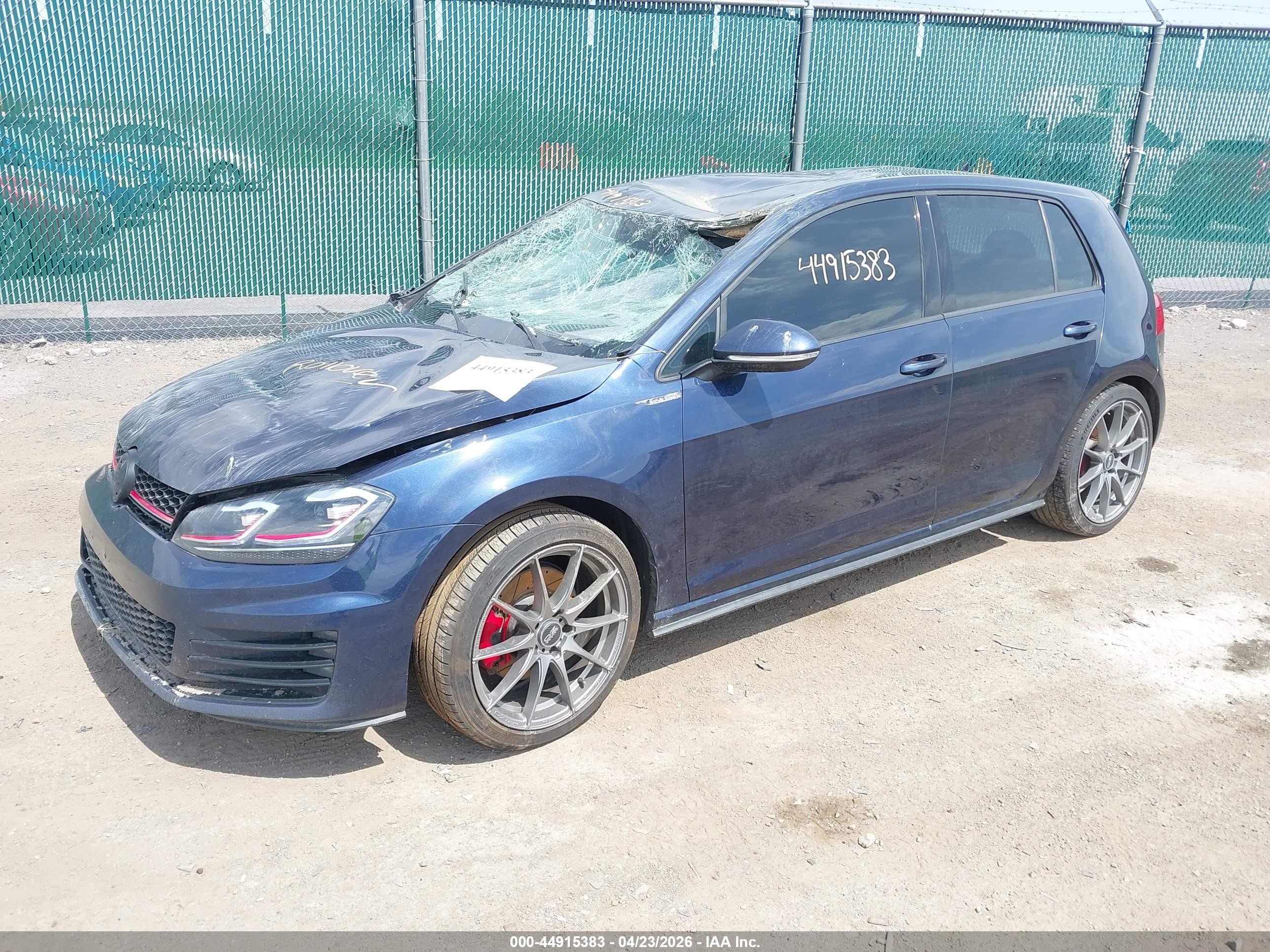 2015 Volkswagen Golf Gti 2.0t S 4-door Blue vin: 3VW4T7AU8FM031776