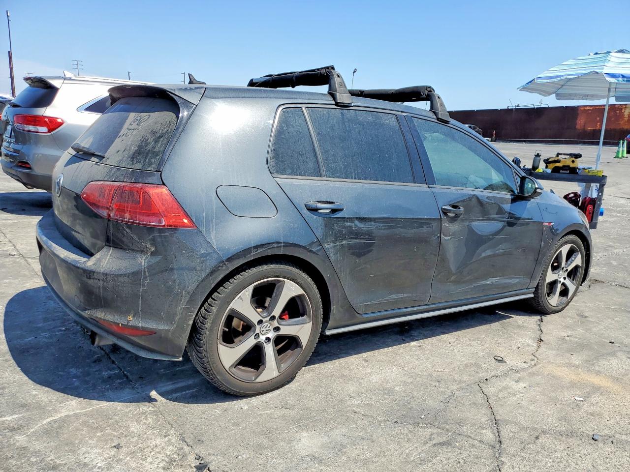 2015 Volkswagen Gti Charcoal vin: 3VW4T7AU8FM033642