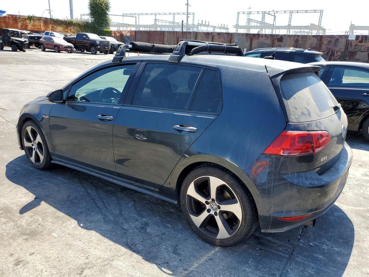 2015 Volkswagen Gti Charcoal vin: 3VW4T7AU8FM033642